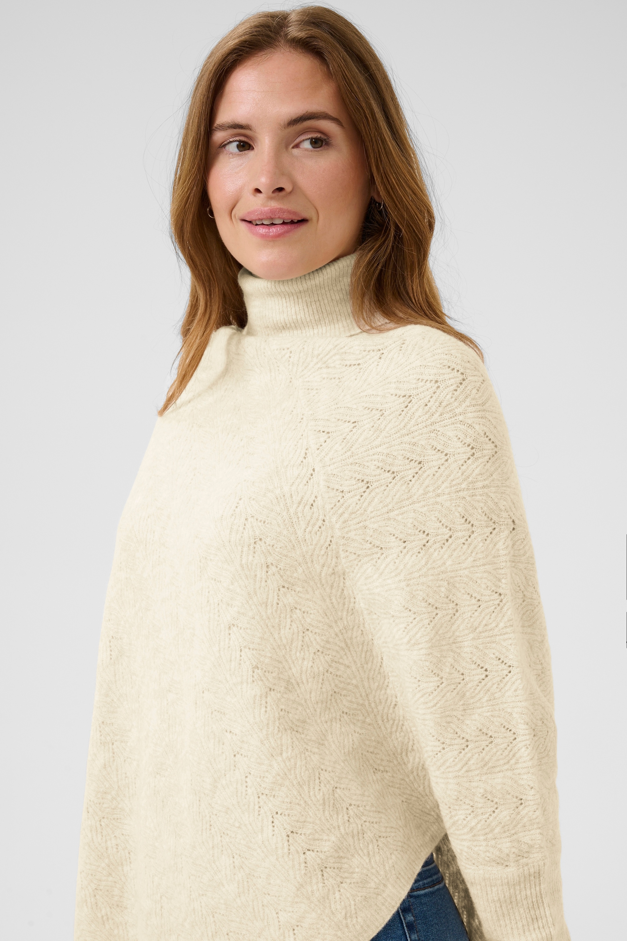 KAFFE Strickponcho »Damen Poncho KAjennie«