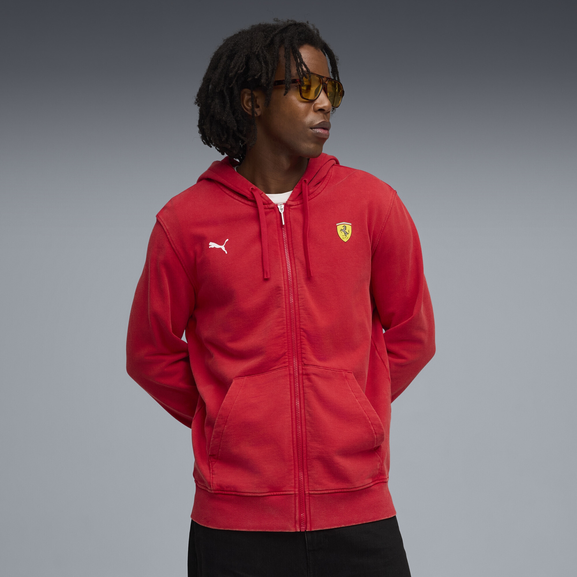 PUMA Sweatjacke »Scuderia Ferrari Sportswear Sweat-Kapuzenjacke Herren«
