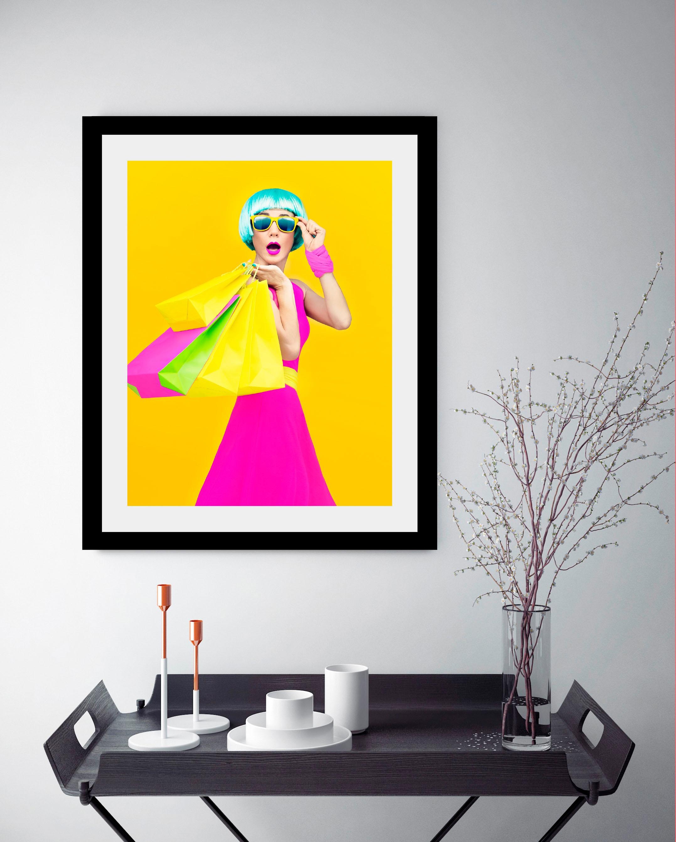 queence Bild »Frau«, Humor-Kunst-Frau-Bilder von Frauen, HD Premium Poster-Druck inkl. Holzrahmen