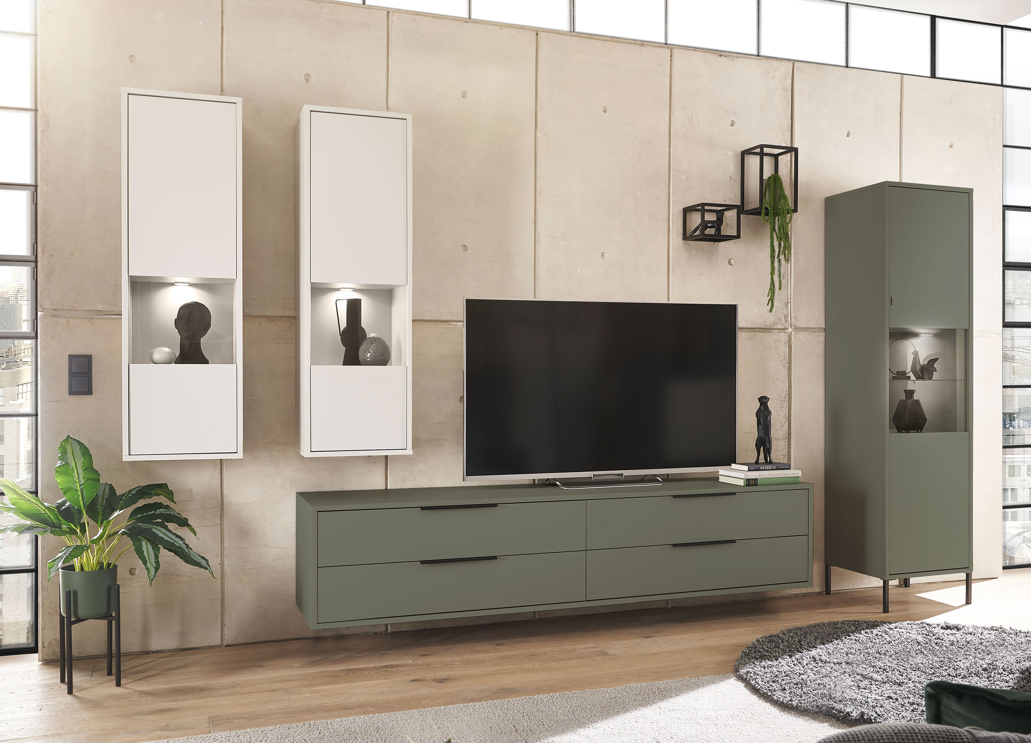 Thumbnail - Mäusbacher Standvitrine "Bonnie TOPSELLER", (OTTOs Choice), Vitrine mit wechselbarem Türanschlag