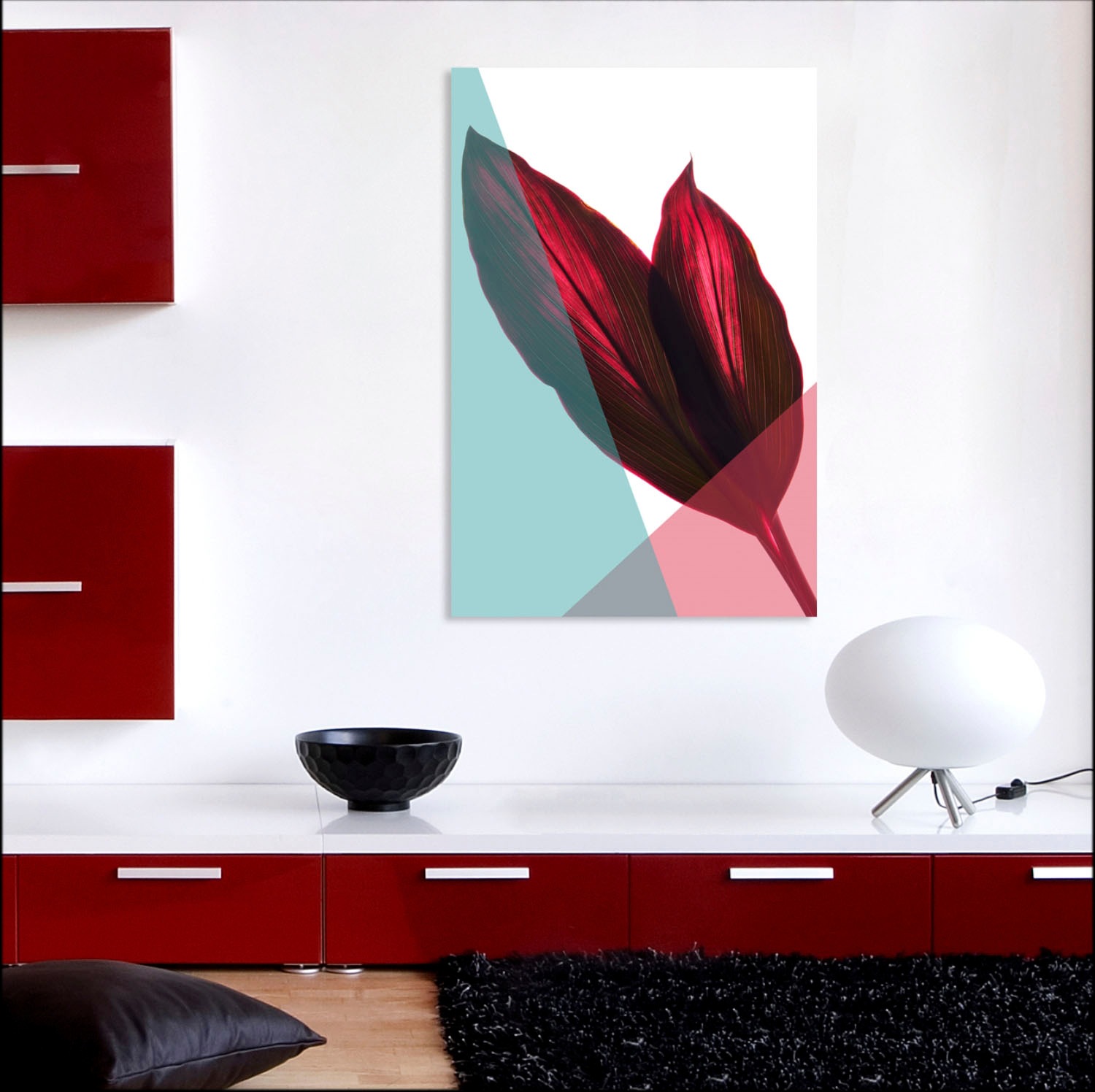 queence Acrylglasbild "Blätter" Blätter  Blätterbilder  Kunst  Pflanzen  Pf günstig online kaufen