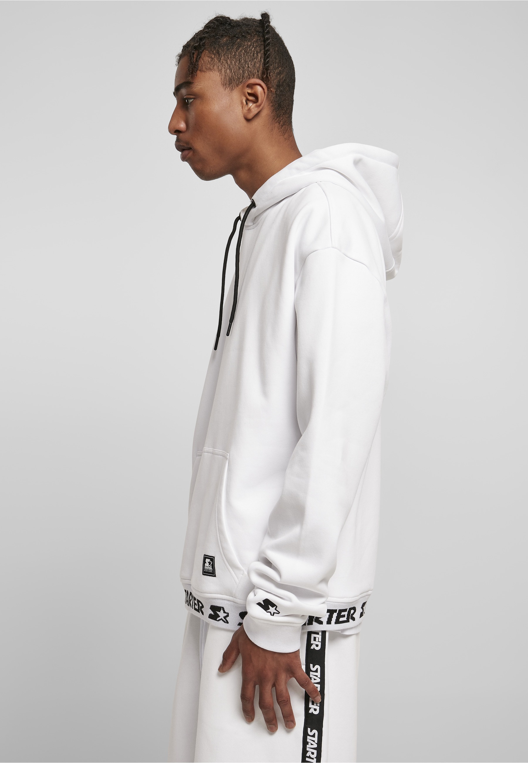 Starter Black Label Rundhalspullover »Starter Black Label Herren Starter Jaquard Rib Hoody« 1