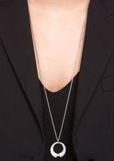 JOOP! Kette mit Anhänger »Kornblume, 2026875«, mit Zirkonia (synth.)