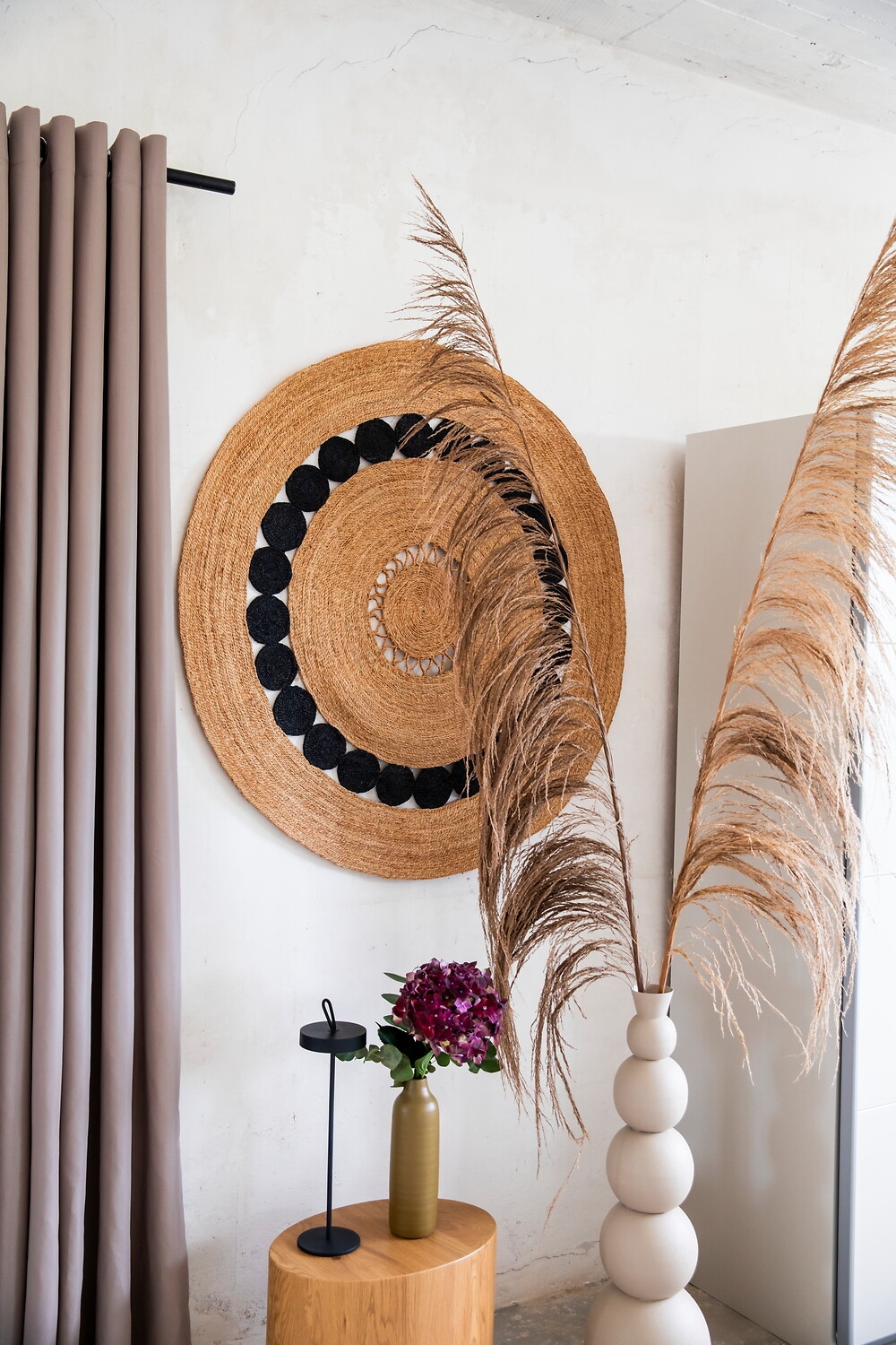 my home Teppich »Naturala, Jute-Teppich, handgefertigt«, rund, 5 mm Höhe, reines Naturprodukt, Jute, Boho, Wendeteppich, Wohnzimmer, Esszimmer
