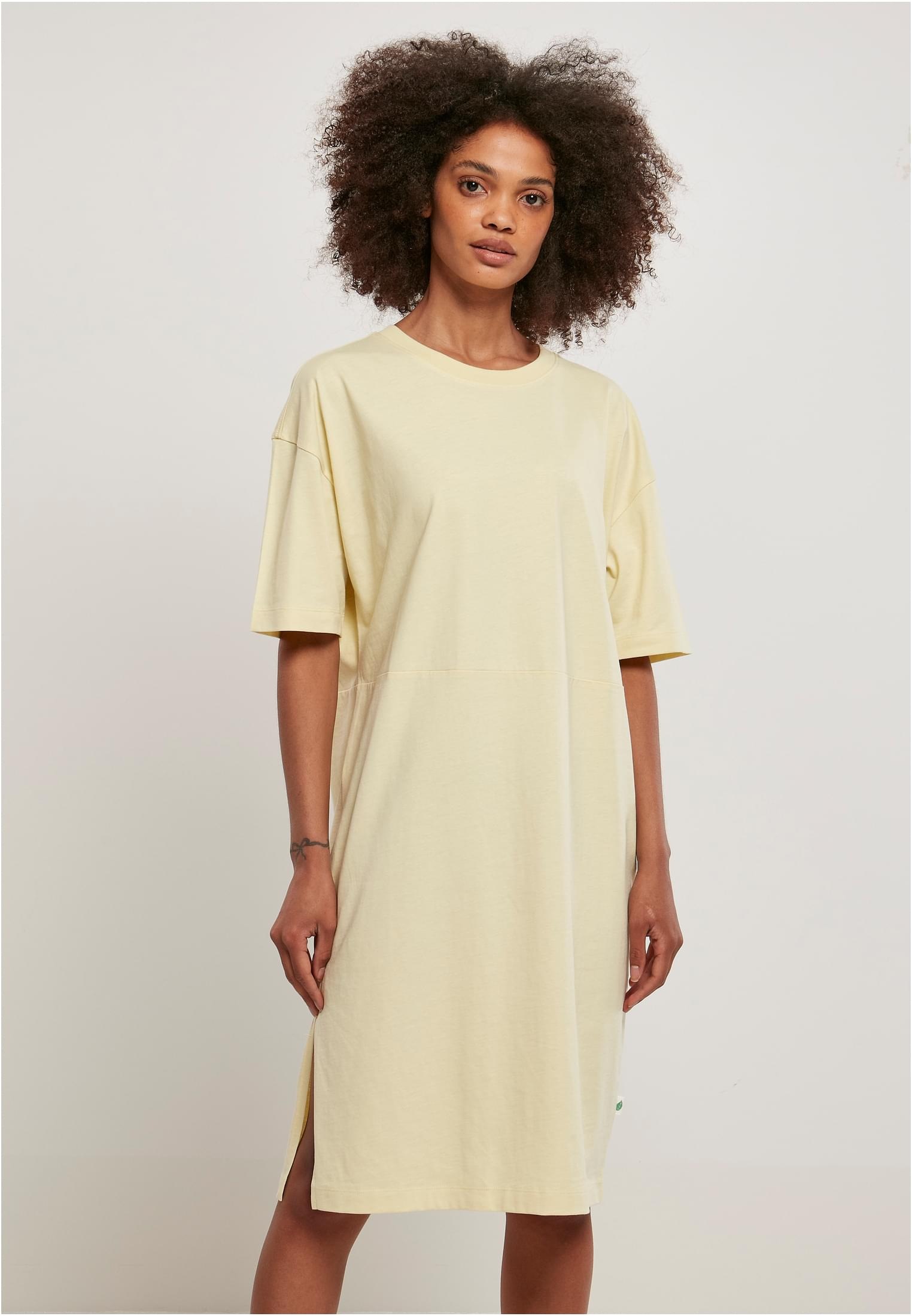 URBAN CLASSICS tlg.) Tee Dress«, BAUR für Oversized | Organic kaufen Slit Ladies Jerseykleid »Damen (1