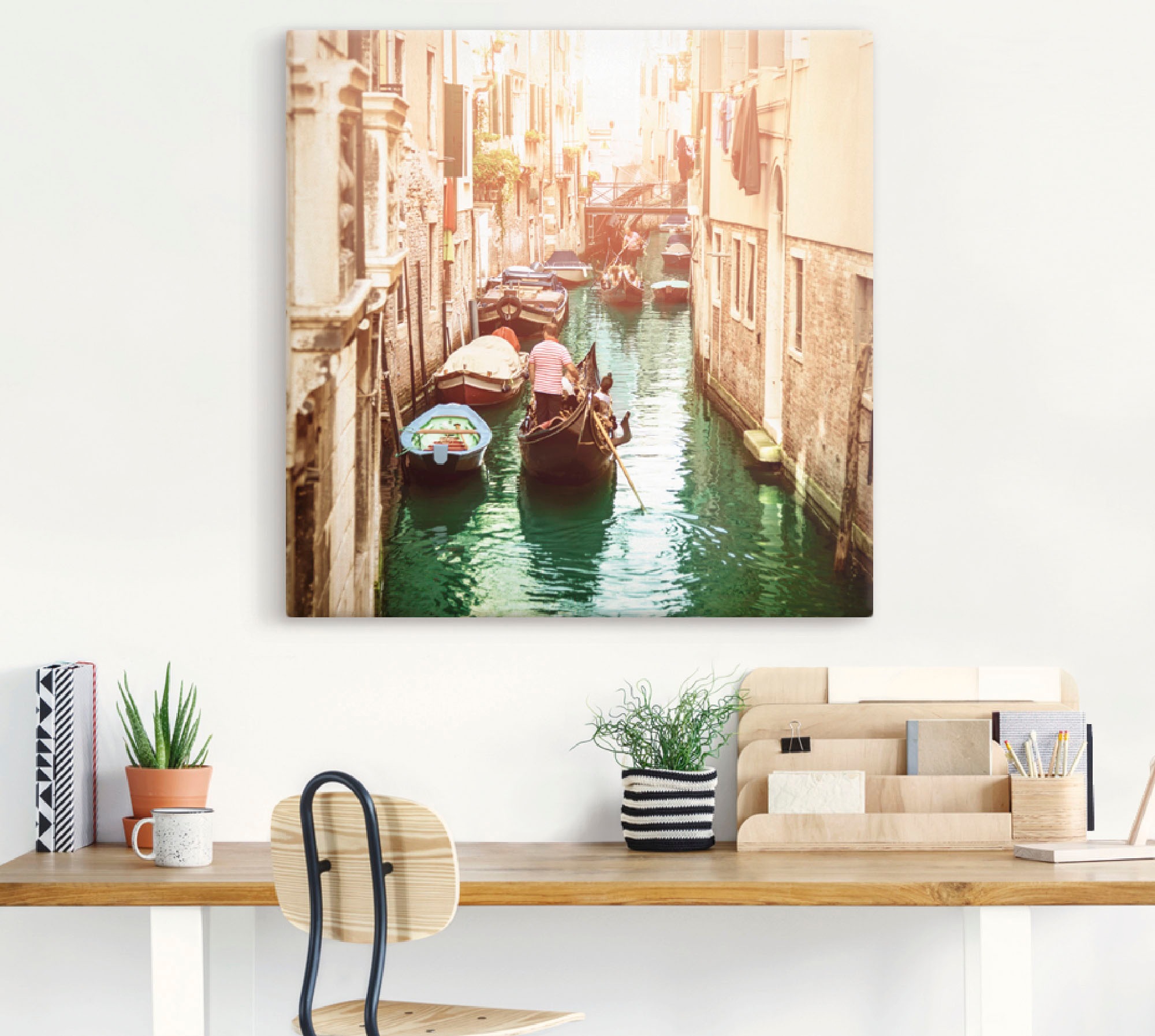 versch. »Venedig BAUR Poster (1 Wandaufkleber Größen Kanal«, Wandbild als Artland | Italien, Leinwandbild, St.), oder bestellen in Alubild,