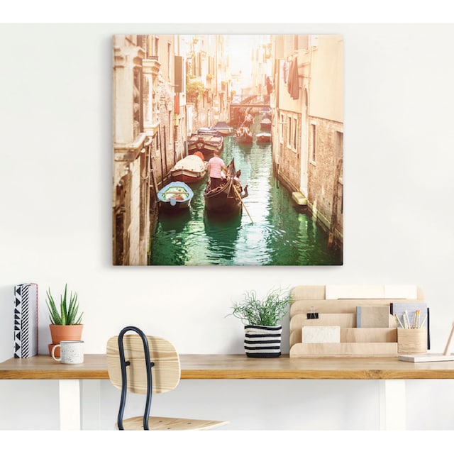 Artland Wandbild »Venedig Kanal«, Italien, (1 St.), als Alubild,  Leinwandbild, Wandaufkleber oder Poster in versch. Größen bestellen | BAUR