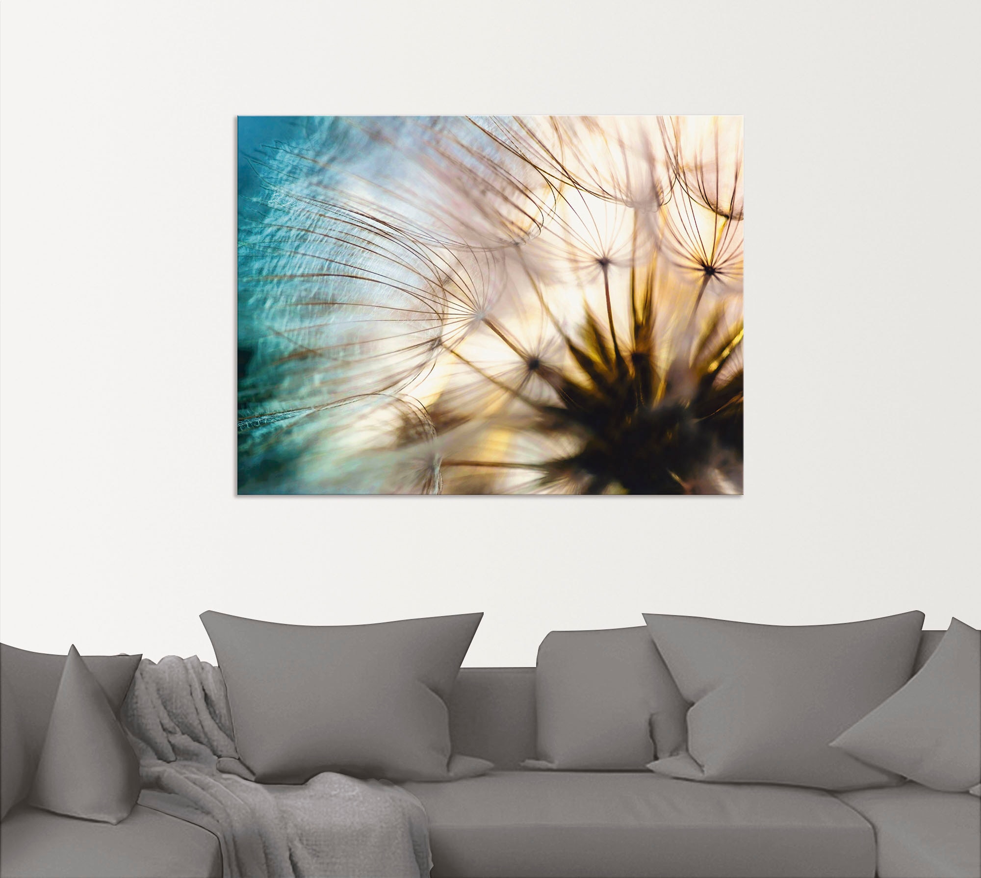 Artland Wandbild »Pusteblume Makro abstrakt«, Blumen, (1 St.), als Alubild, Outdoorbild, Leinwandbild, Poster, Wandaufkleber