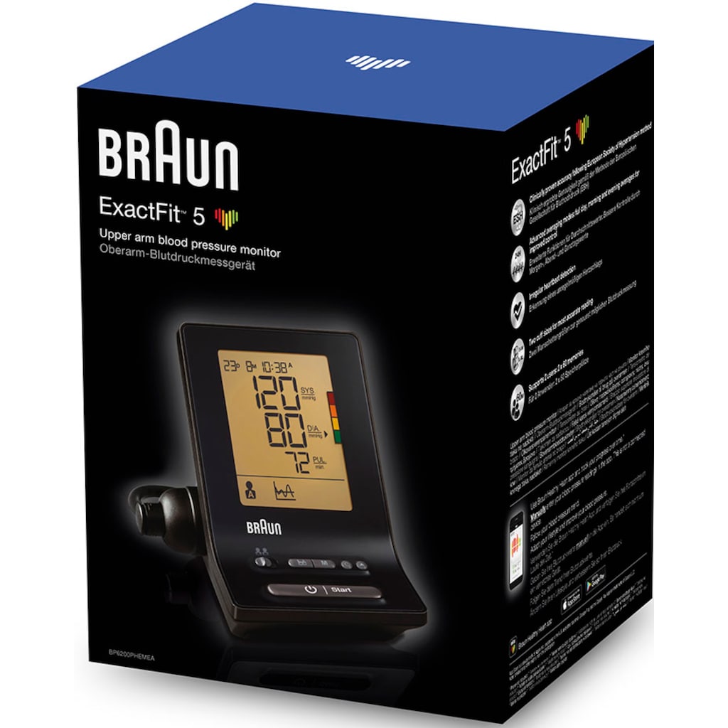 Braun Oberarm-Blutdruckmessgerät »ExactFit™ 5 BP6200«