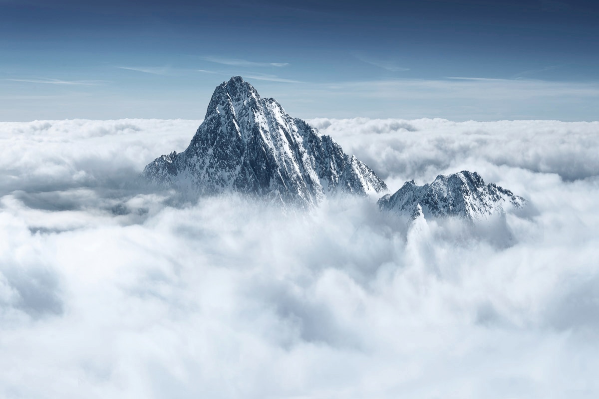 Papermoon "Berg in Wolken"