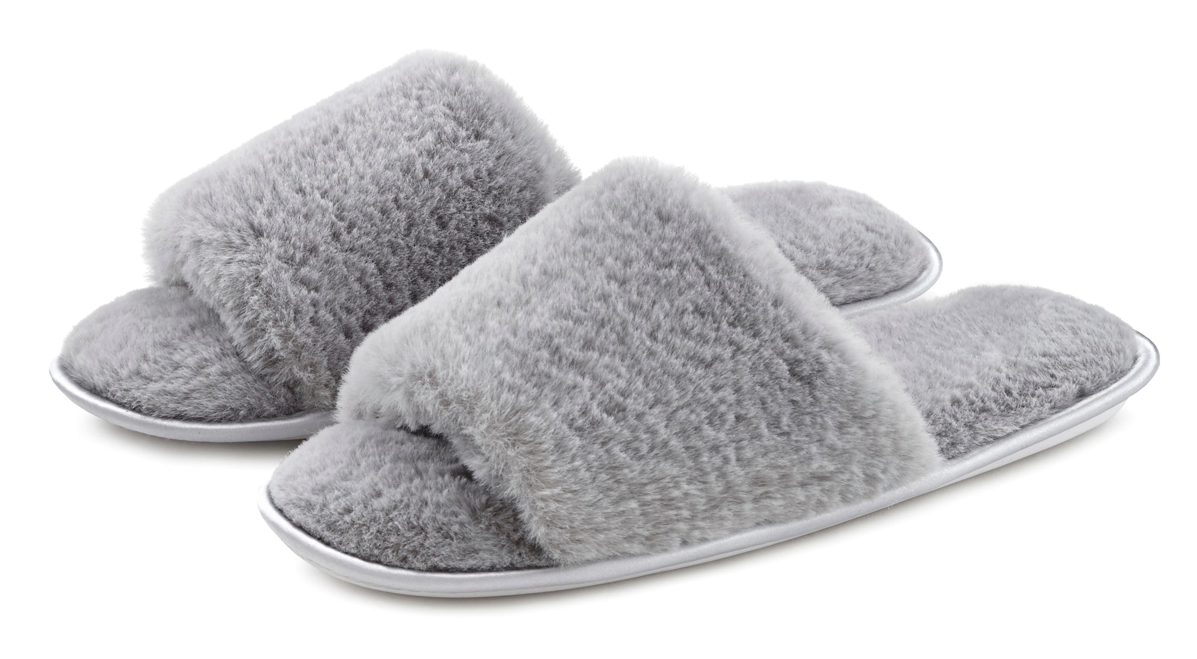 Vivance Hausschuh "Pantolette, Pantoffel," mit kuscheligem, warmen Fellimit günstig online kaufen