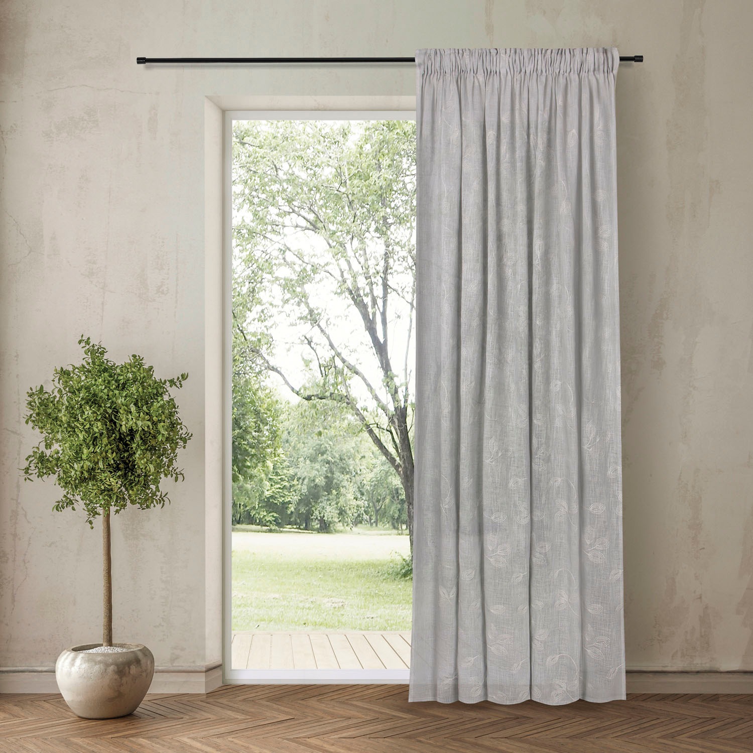 Feel of Nature Gardine "Ove" Kräuselband 1 Stk. tlg. HxB: 245x140 günstig online kaufen
