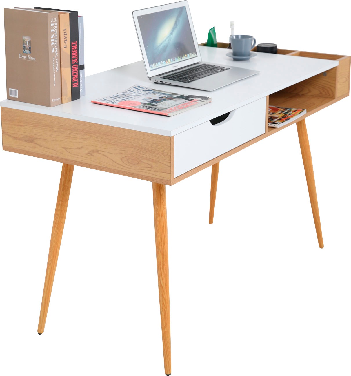 andas Schreibtisch »Herdis«, mit Schublade und Organizer-Fächern