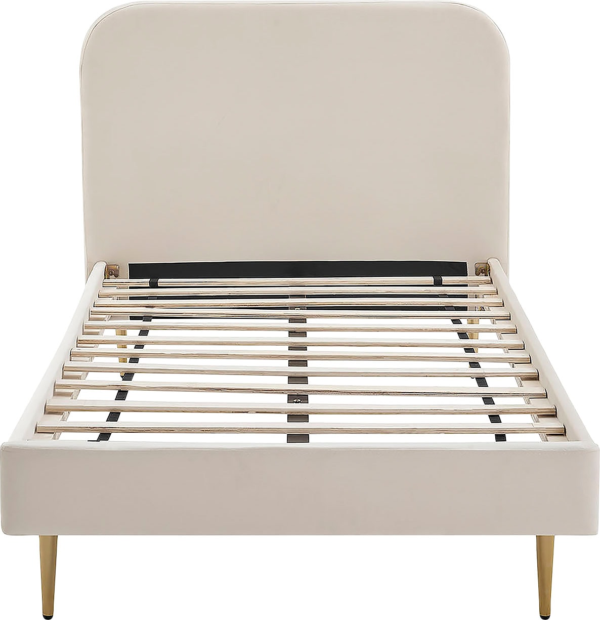 SalesFever Polsterbett, Chrombeine in elegantem Goldton günstig online kaufen