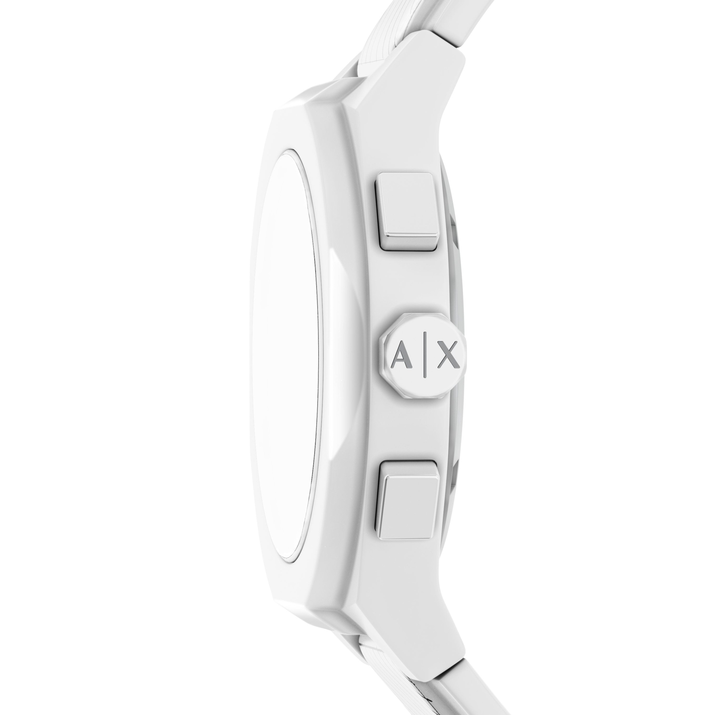 ARMANI EXCHANGE Chronograph »SYNC« Quarzuhr, Armbanduhr, Silikonarmband, analog, Tag, Stoppfunktion