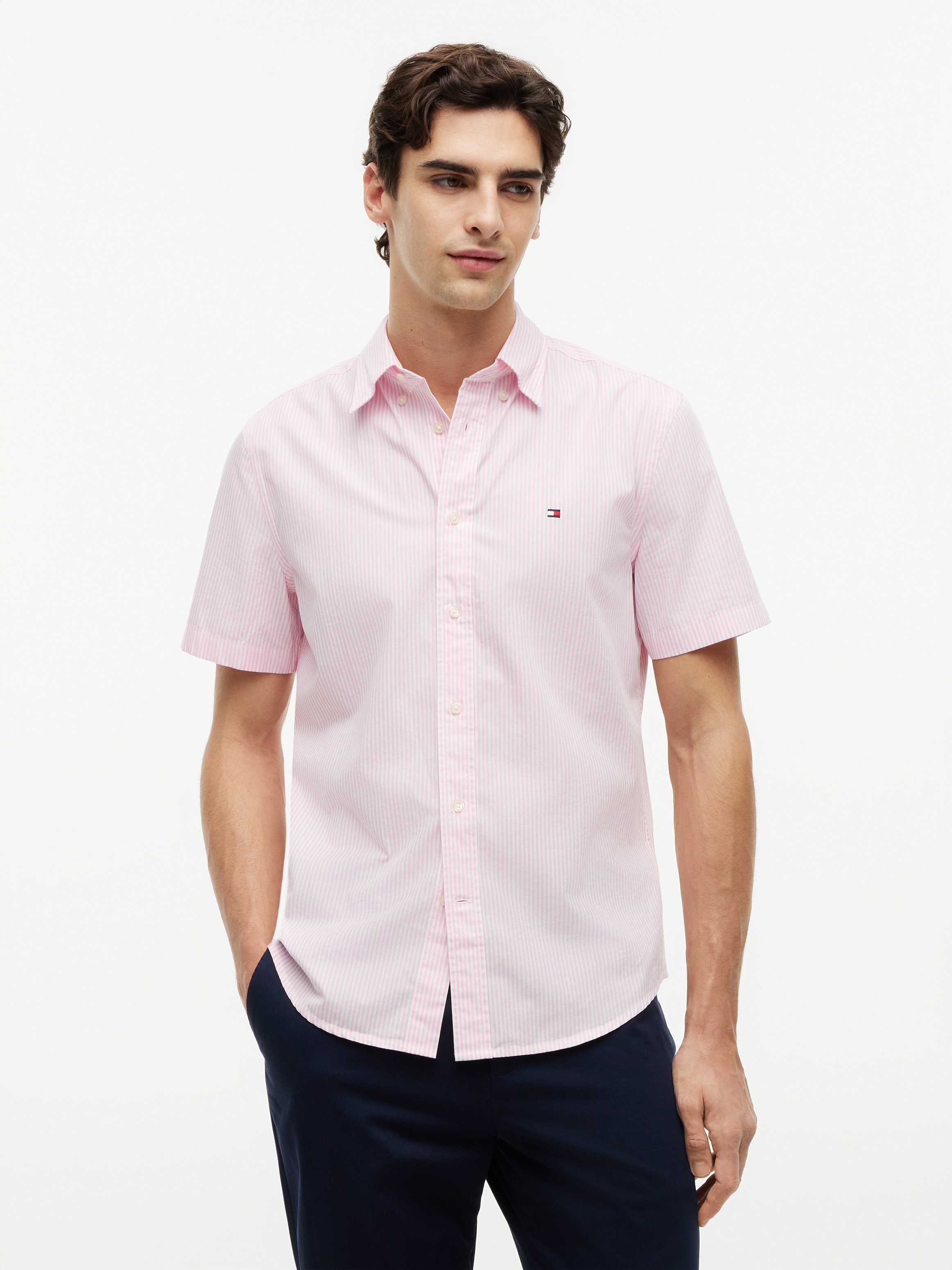 Tommy Hilfiger Kurzarmhemd »FLEX POP CLASSIC STP S/S SHIRT«