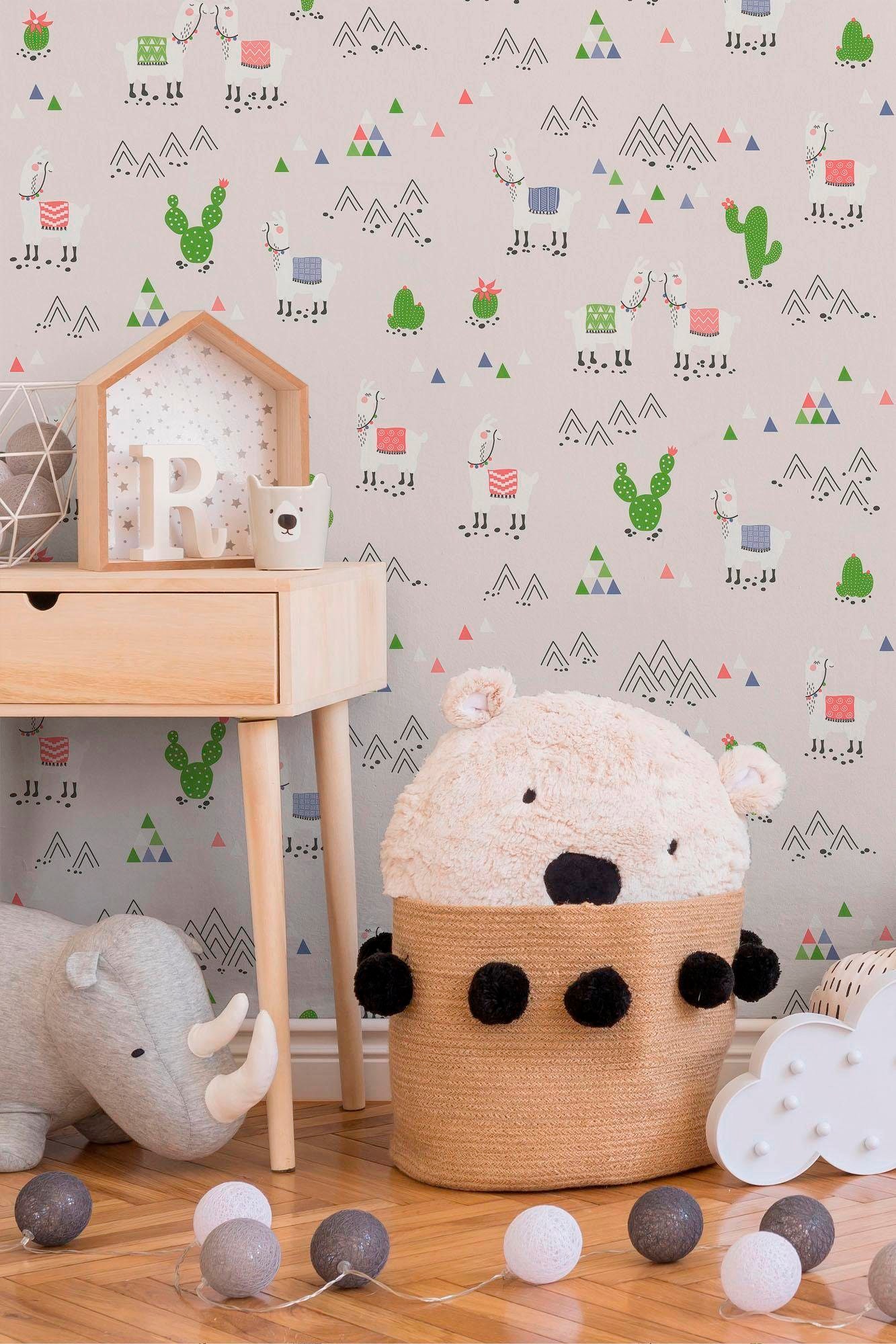 living walls Vliestapete »Boys & Girls«, Motiv-abstrakt-naturalistisch, Kindertapete Tapeten Wohnzimmer Schlafzimmer Küche modern Design Optik