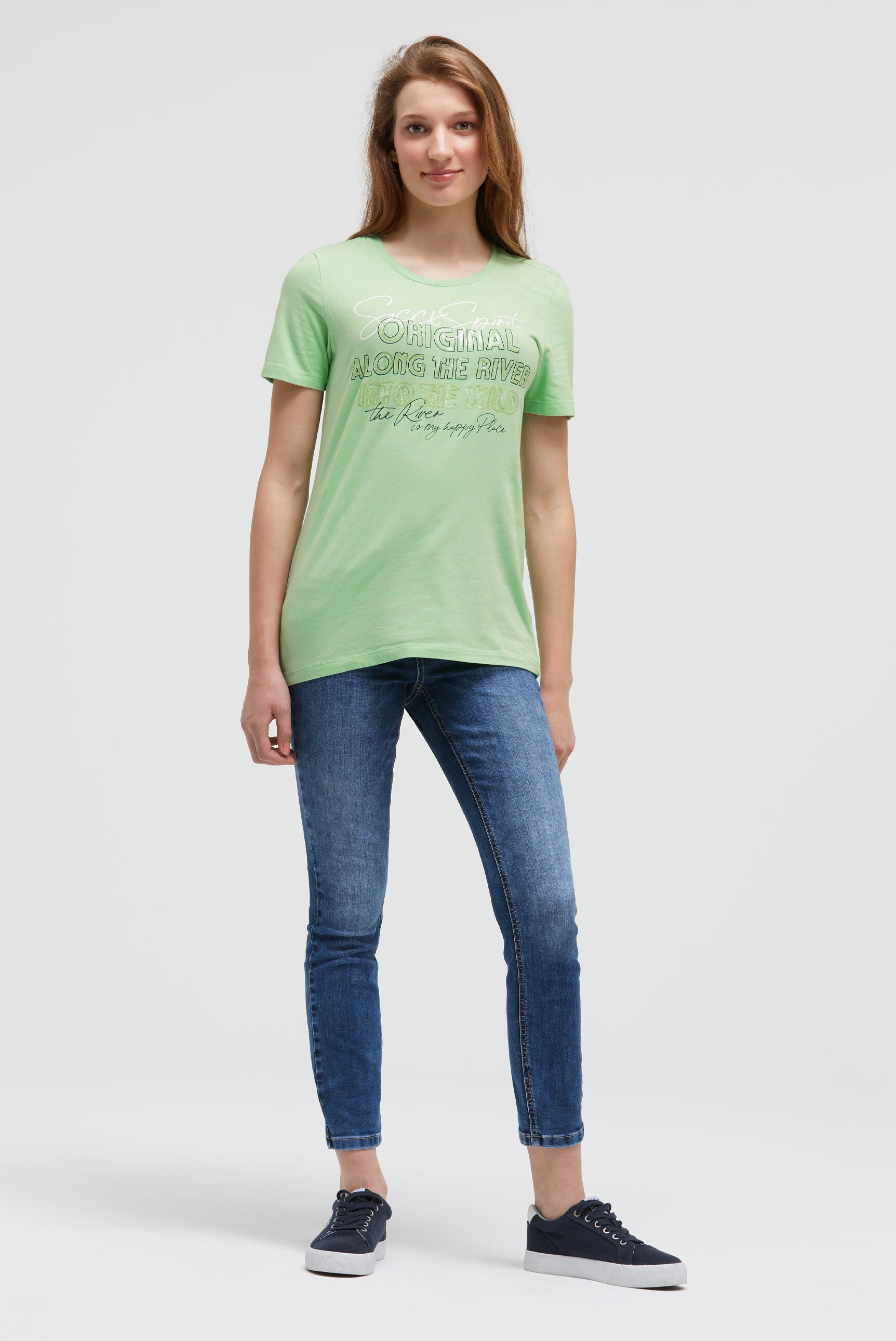 SOCCX Rundhalsshirt mit Baumwolle