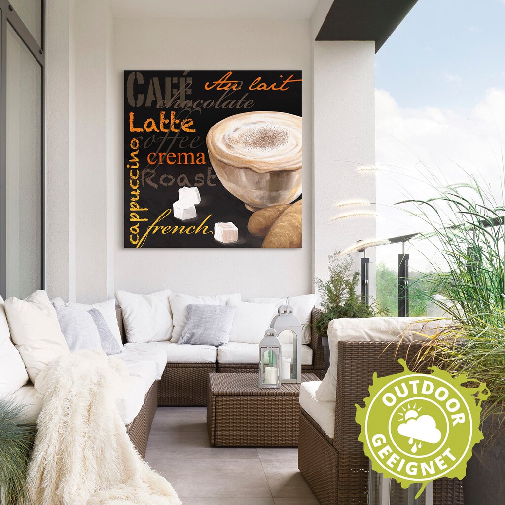 Artland Wandbild »Cappuccino - Kaffee«, Kaffee Bilder, (1 St.)