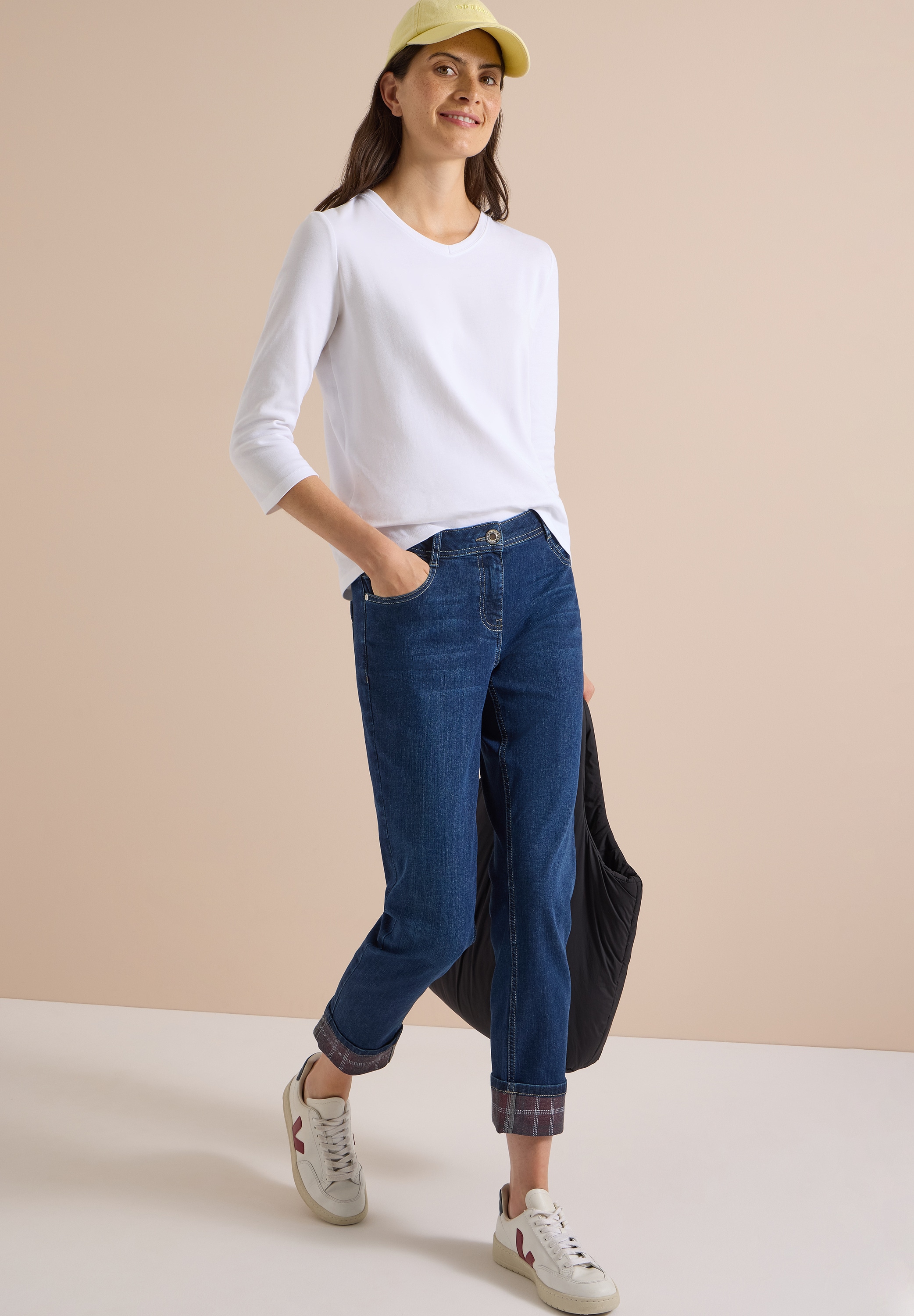 Cecil Straight-Jeans »Style Scarlett« mit Turn-Up-Detail