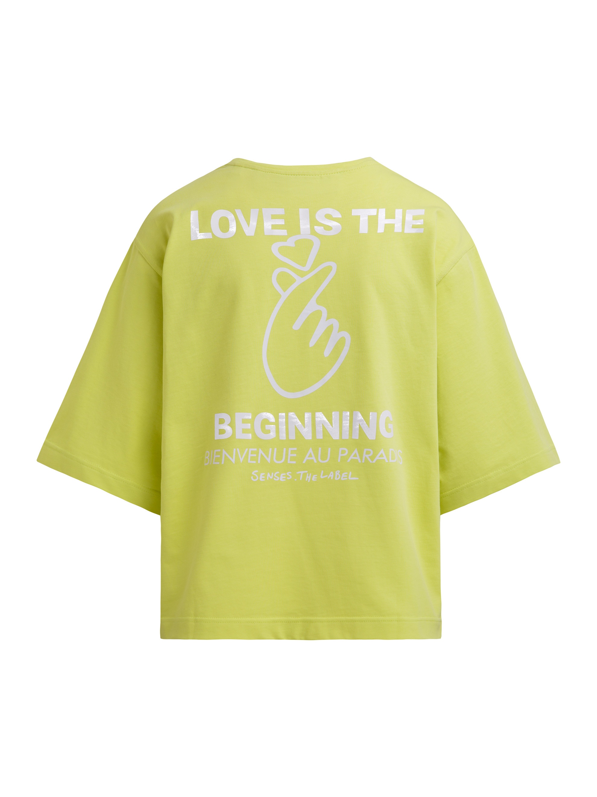 SENSES.THE LABEL Rundhalsshirt mit Seitenschlitze