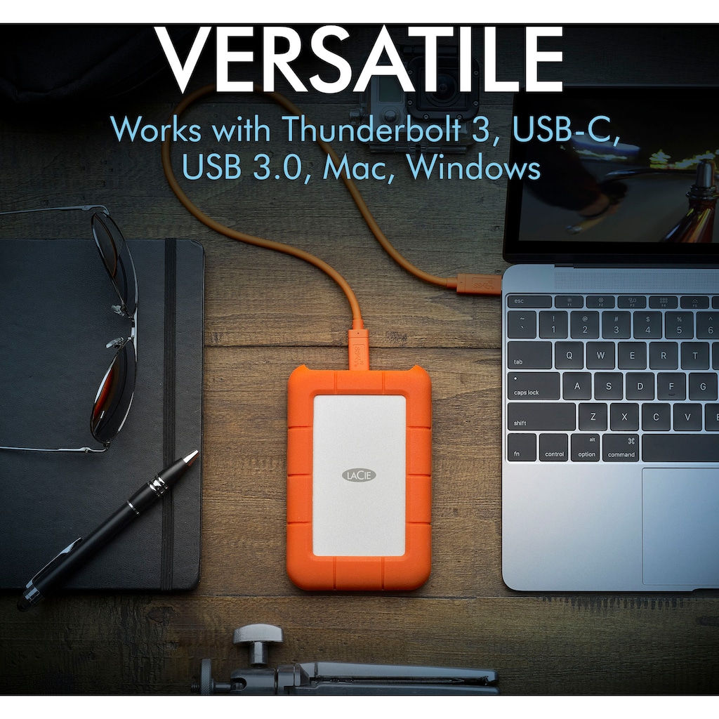 LaCie externe HDD-Festplatte »Rugged USB-C«, Anschluss USB-C-USB 3.0