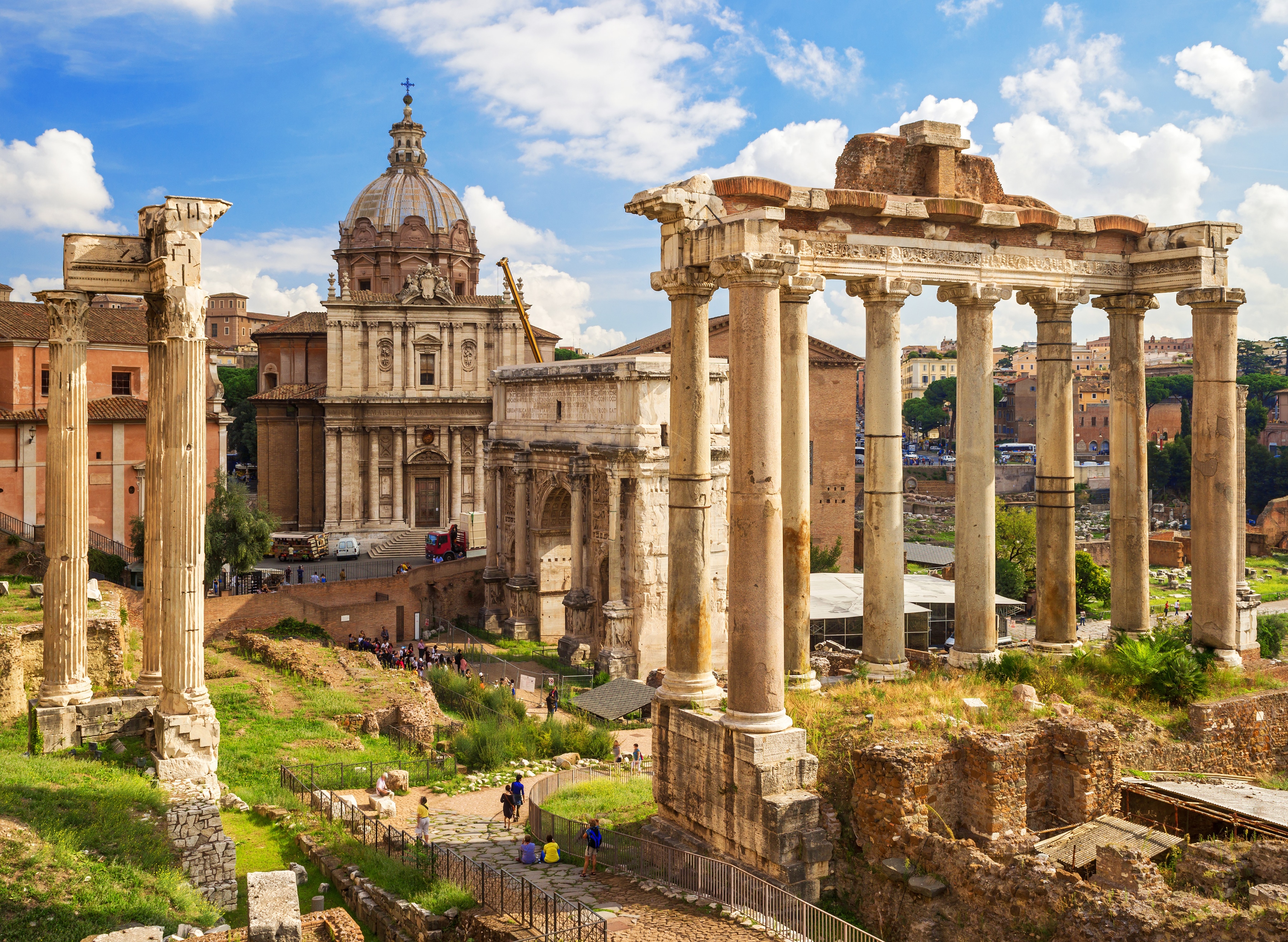 Papermoon Fototapete "Roman Forum Rome" glatt