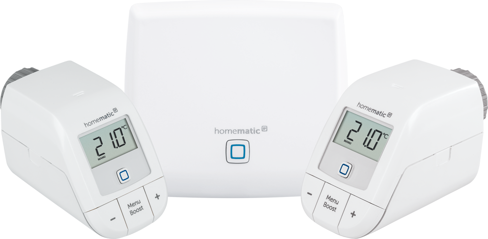 HOMEMATIC IP Smart-Home Starter-Set "Starter Set Heizen (156537A0)", weiß, Smart-Home-Stationen