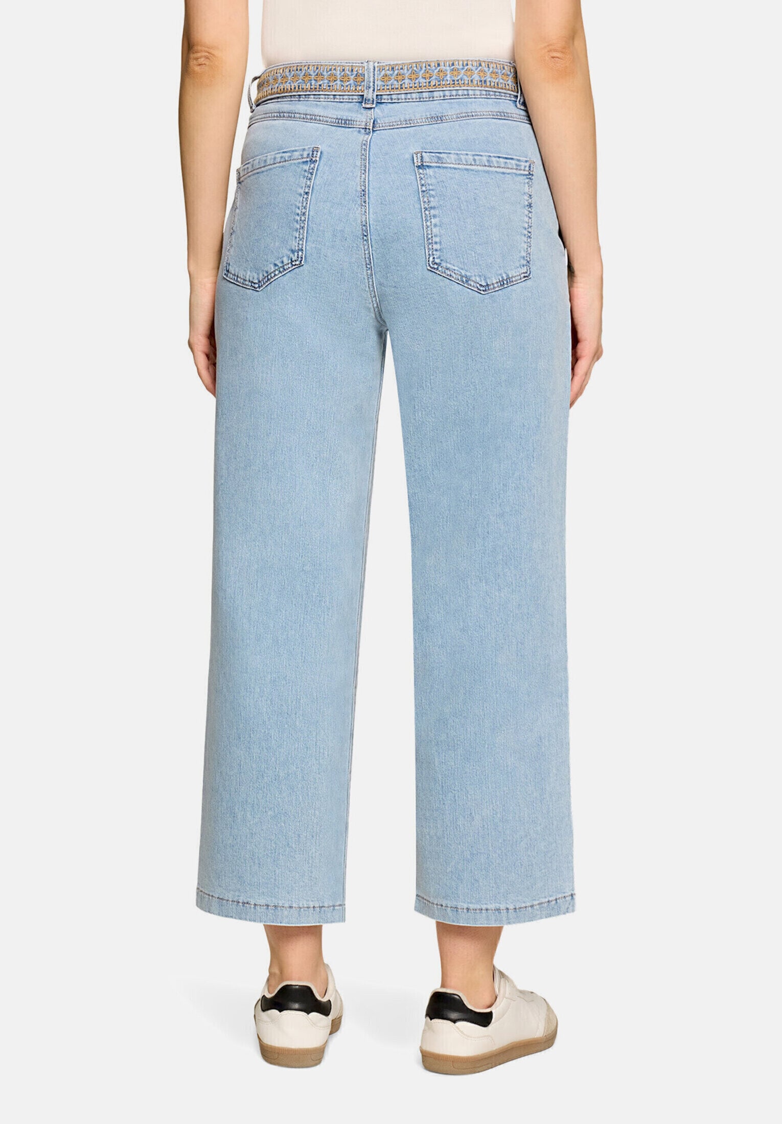 Cartoon Ankle-Jeans »Damen mit Stickerei«