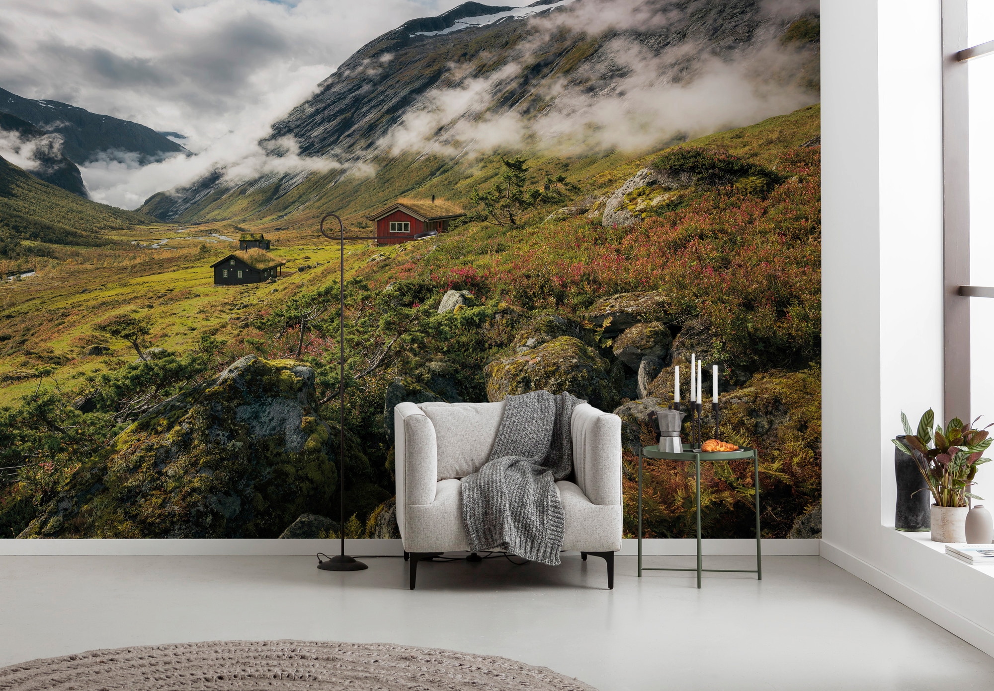 kaufen (Breite Norway«, | Wohnzimmer, online »Pure 450x280 cm Komar Höhe), Vliestapete Schlafzimmer x BAUR