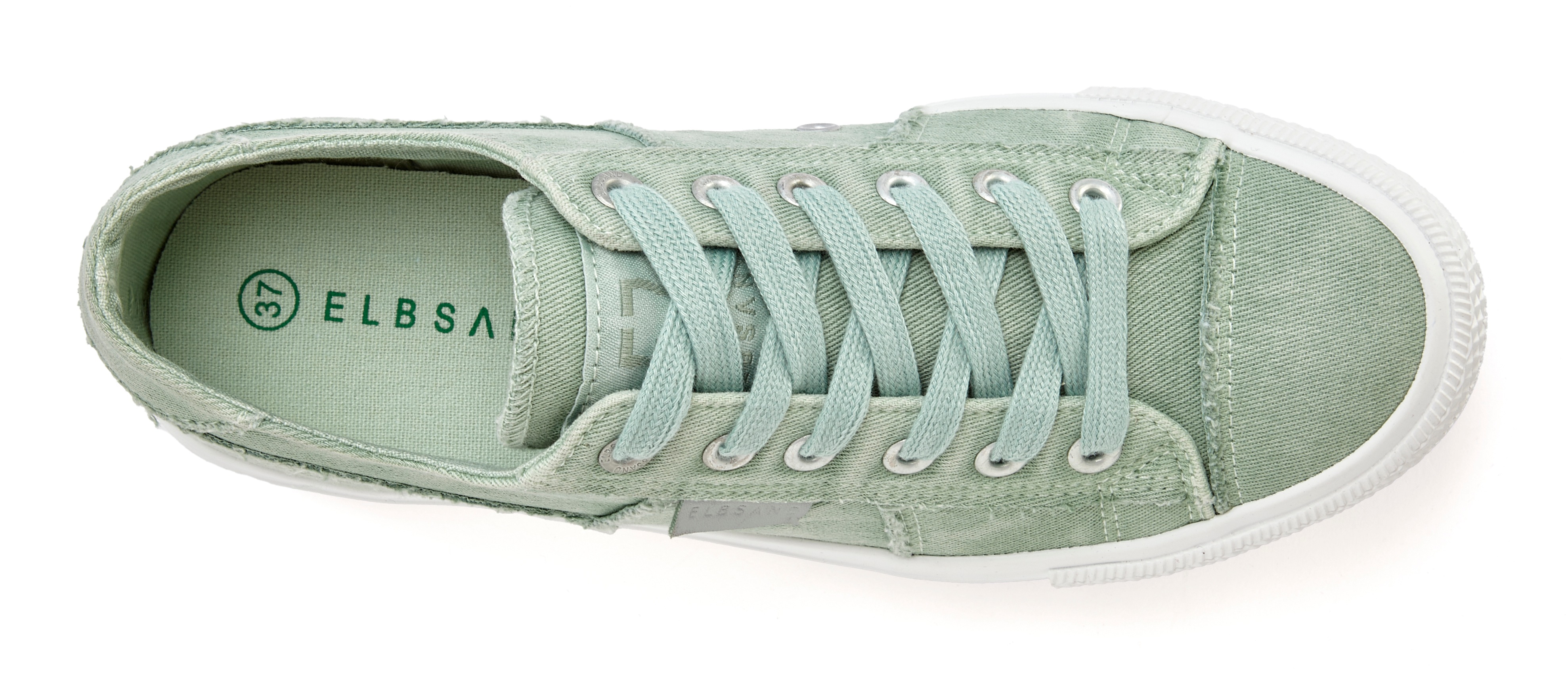 Thumbnail - Elbsand "Schnürschuh, Stoffschuhe, Textilschuhe, Turnschuh, Freizeitschuh" Schnürhalbschuh aus Textil in modernem Used-L...