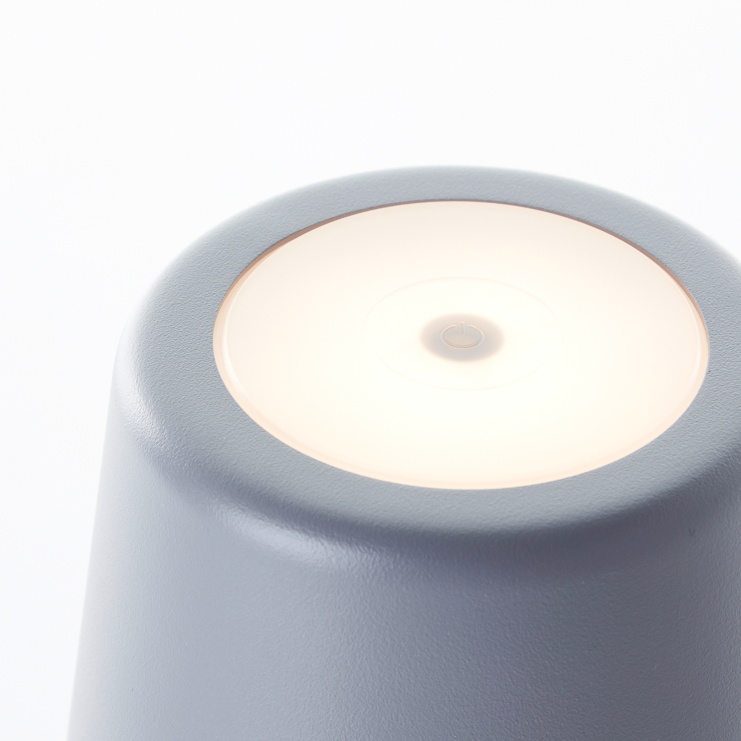 Brilliant LED »Kaami«, 310lm, BAUR matt LED Tischlampe, 37cm, grau Tischleuchte USB, | Touchdimmer, mobile Außen