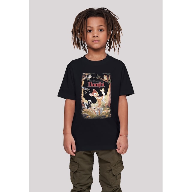 Retro BAUR F4NT4STIC Kinder,Premium | online bestellen Merch,Jungen,Mädchen,Bedruckt T-Shirt »Disney Bambi Poster«, Unisex