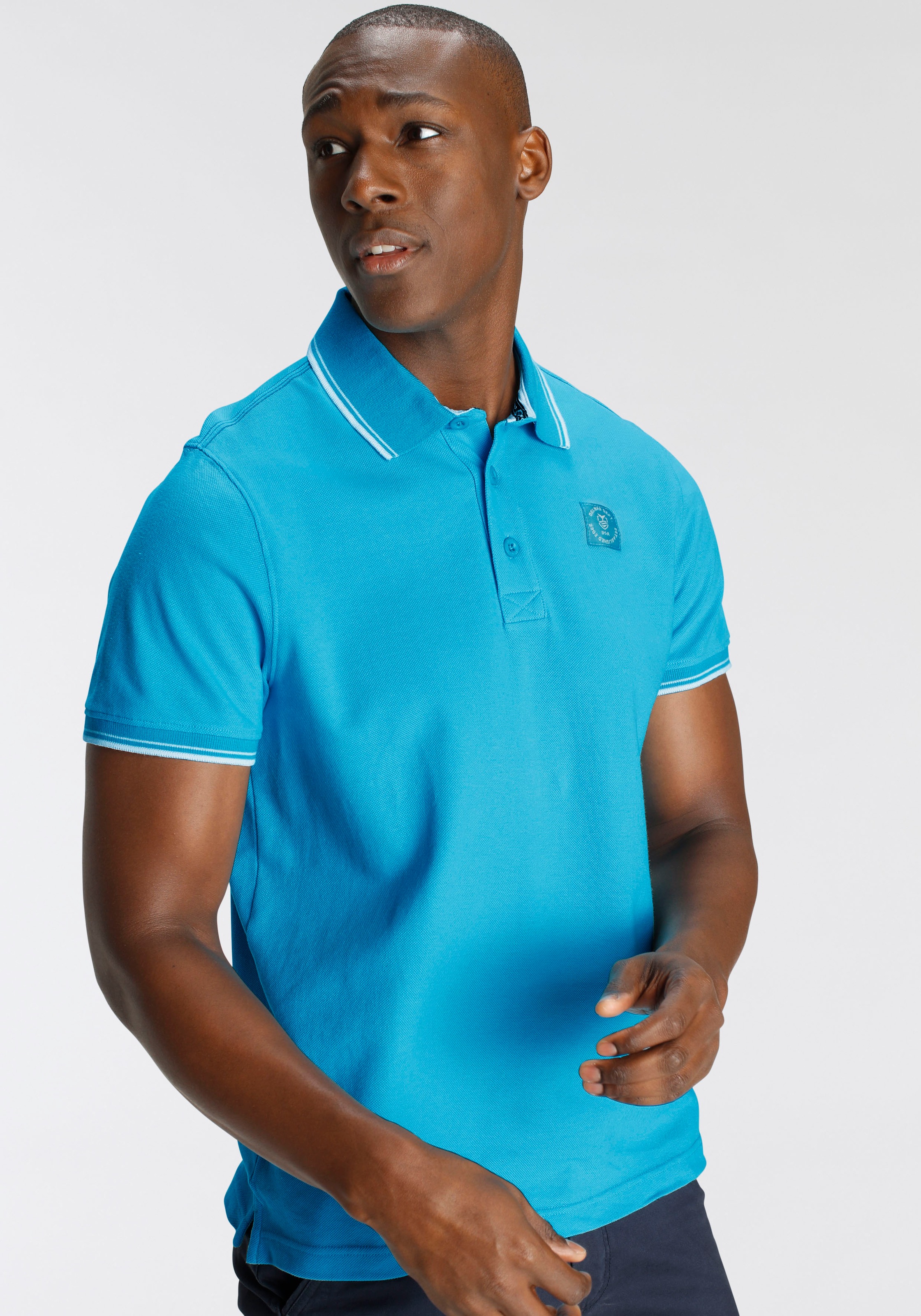 DELMAO Poloshirt, Kurzarm, lockere Passform, Polokragen, für Tennis oder Go günstig online kaufen