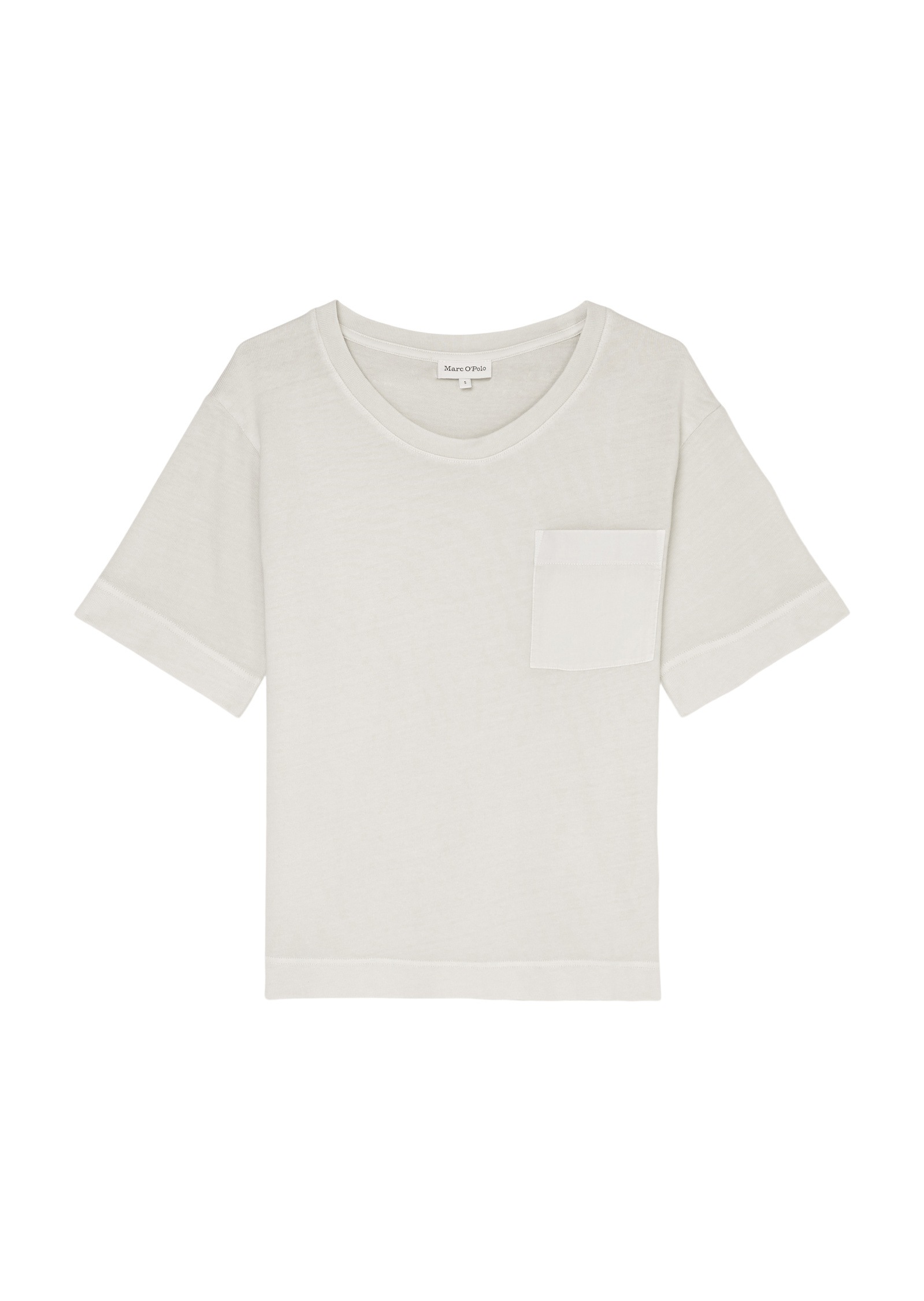 Marc O'Polo T-Shirt »mit aufgesetzter Satin-Tasche«