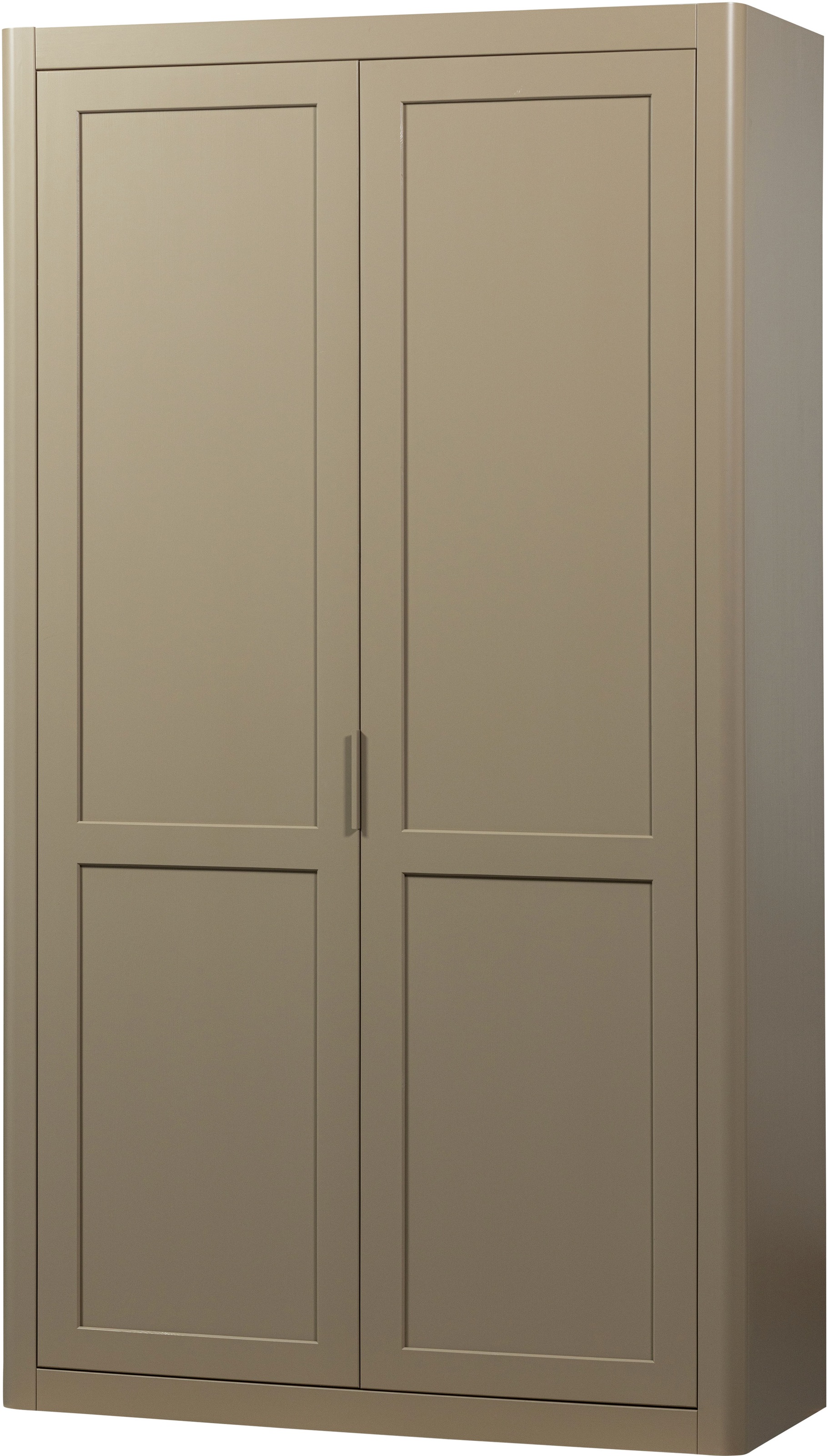 Garderobenschrank WOOOD, B:120cm H:217cm T:48cmbraun, Massivholz, Flur, Schränke, "WOOOD GUNNAR STAUSCHRANK KIEFER", Aufbewahrungsschrank,