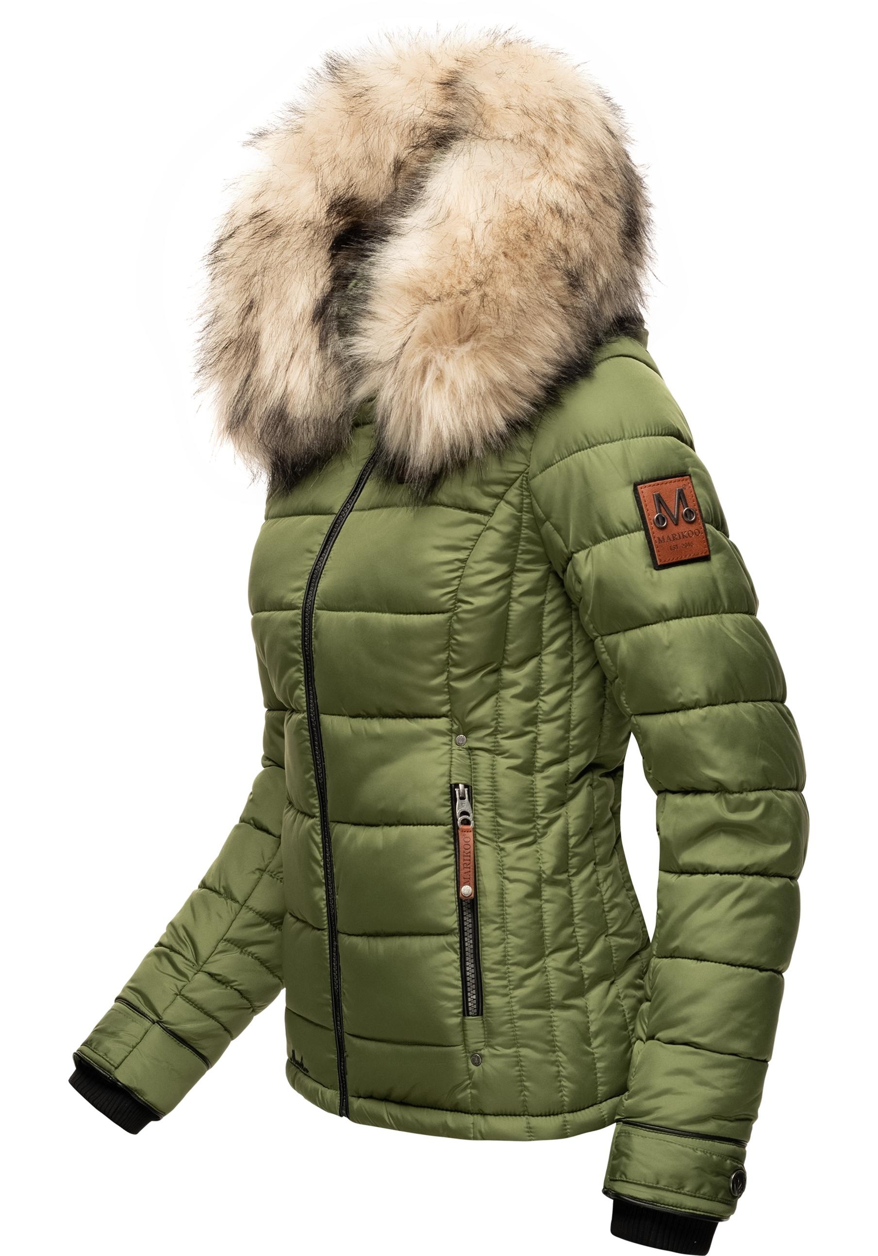 Marikoo Winterjacke "Lerikaa" mit Kapuze Winter Steppjacke mit abnehmbarem günstig online kaufen