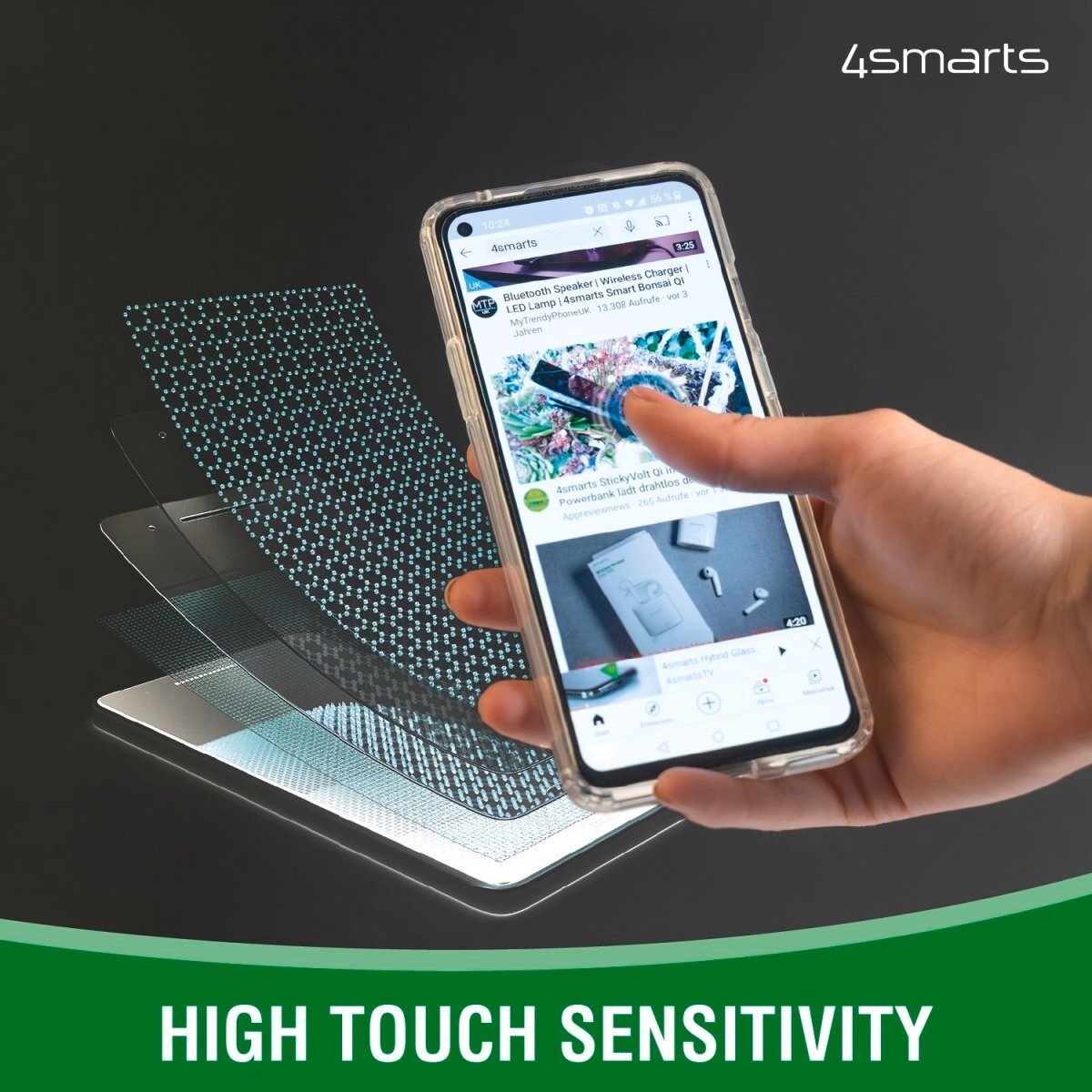 4smarts Displayschutzglas »Second Glass 2.5D«, für Apple iPhone 13/13 Pro-Apple iPhone 14-Apple iPhone SE (4. Gen), Displayschutzfolie, Schutzfolie, Bildschirmschutz, kratz- & stoßfest