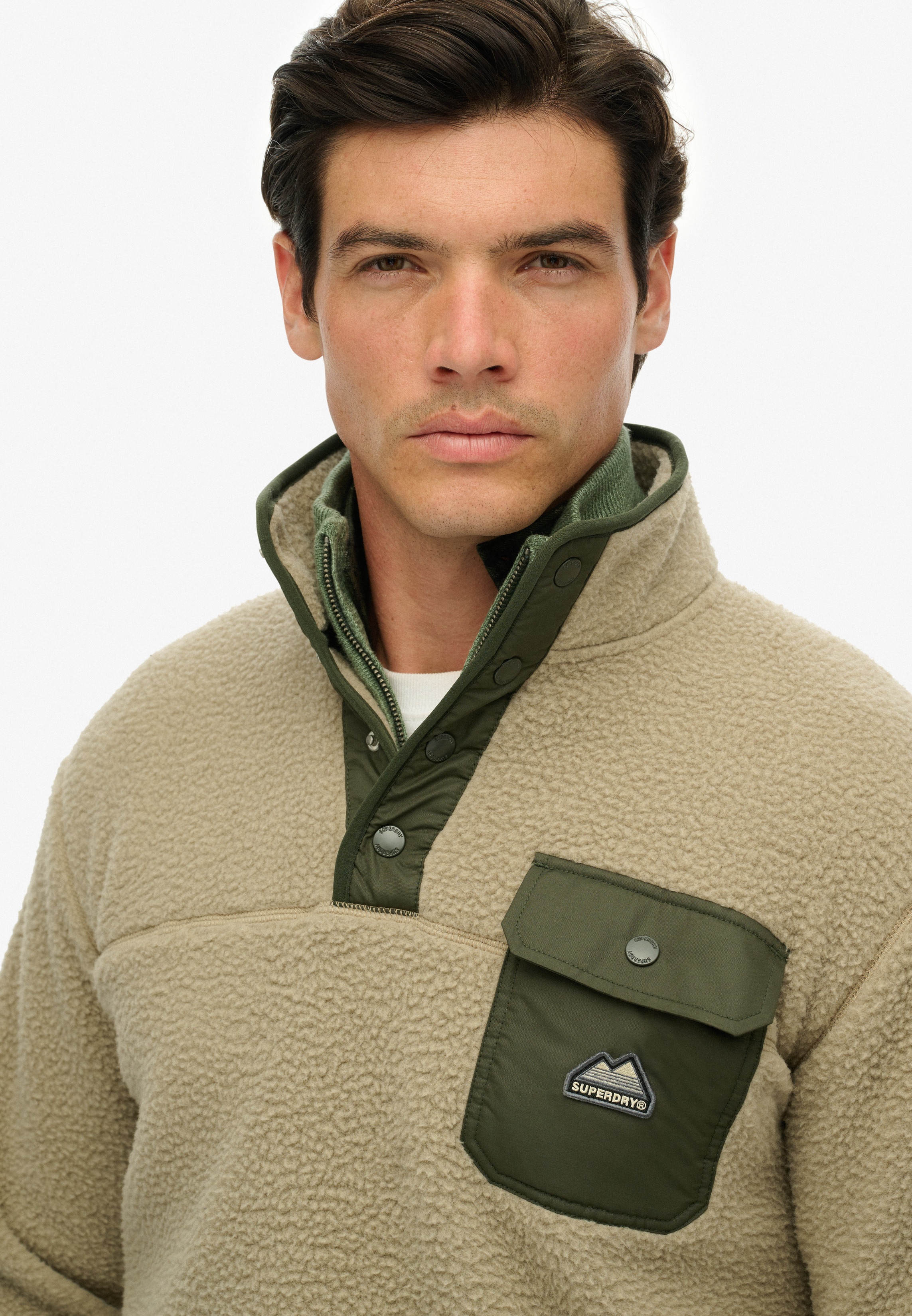 Thumbnail - Superdry Sweatshirt "FUJI FLEECE HENLEY"