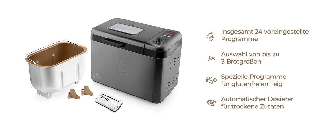eta Brotbackautomat »Duplica II Origin« 24 Programme 850 W