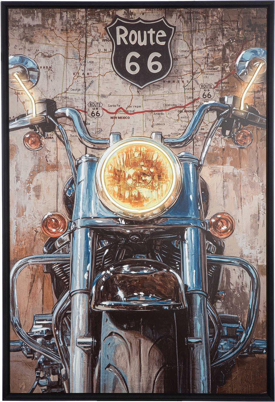 GILDE Leinwandbild "Bild rechteckig Motorcycle" Motorräder 1 Stk. tlg.