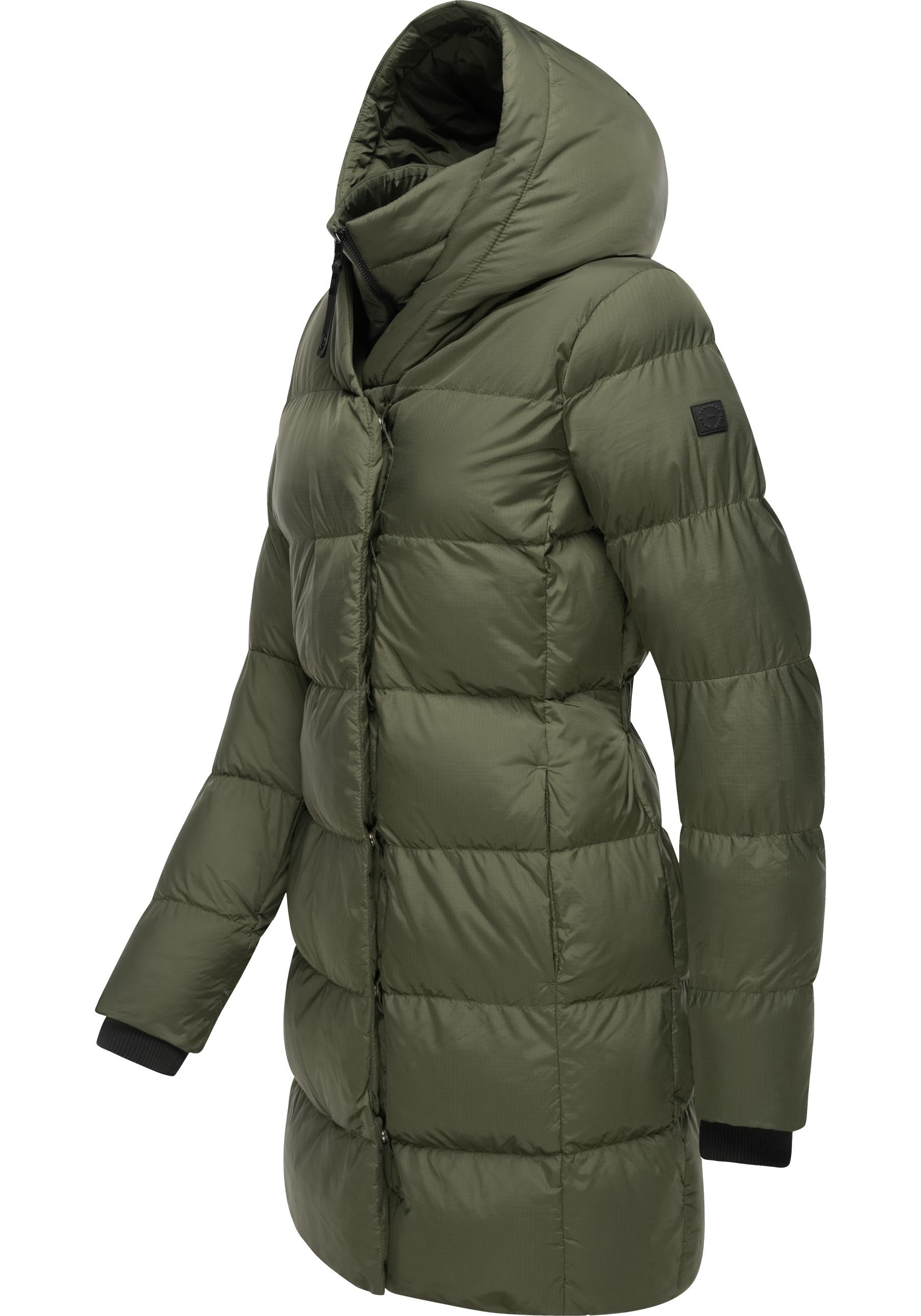 Ragwear Kurzmantel »Niara«, stylischer, gesteppter Wintermantel mit gefütterter Kapuze