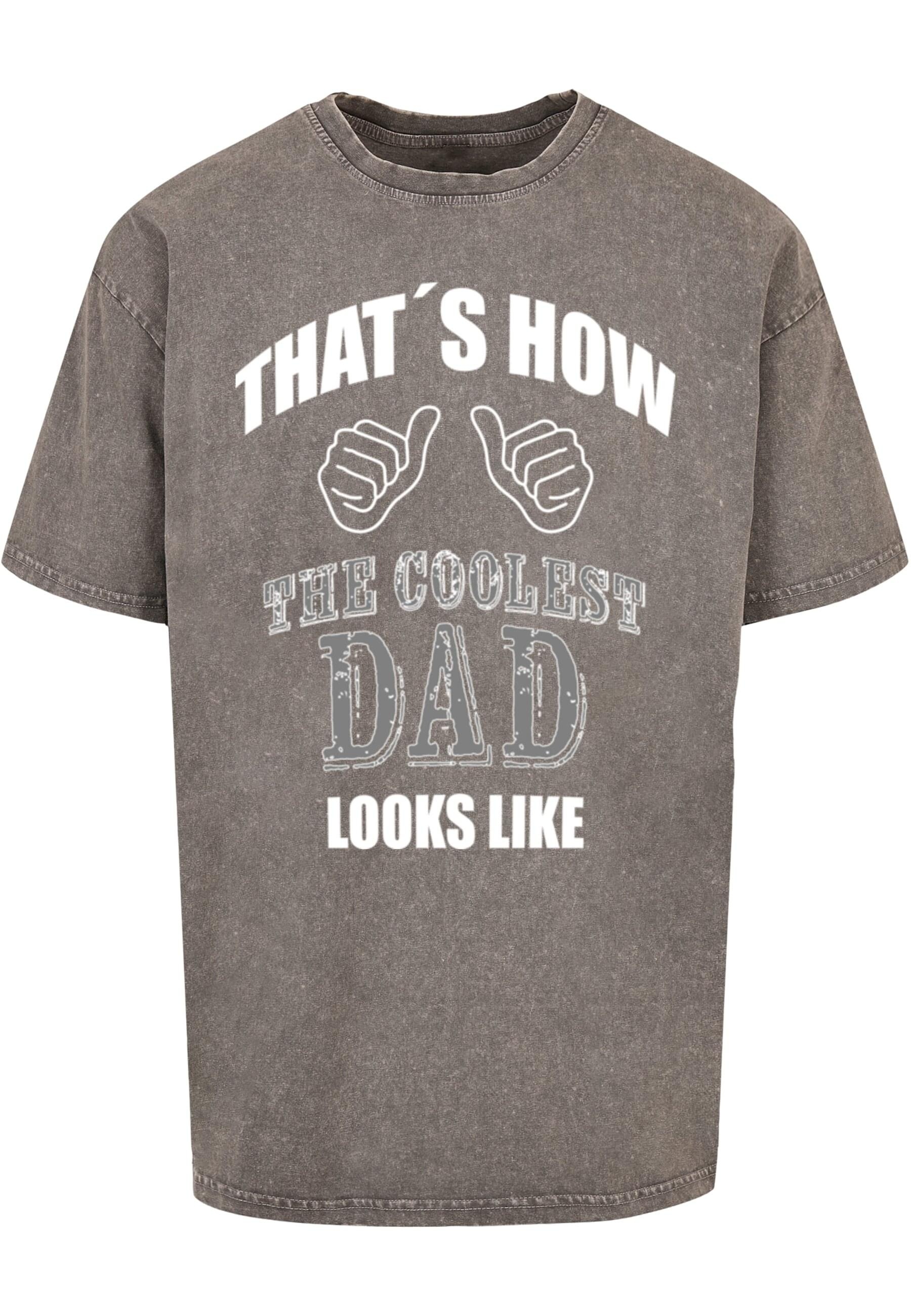 Merchcode T-Shirt "Merchcode Herren Coolest Dad Acid Washed Heavy Oversized günstig online kaufen