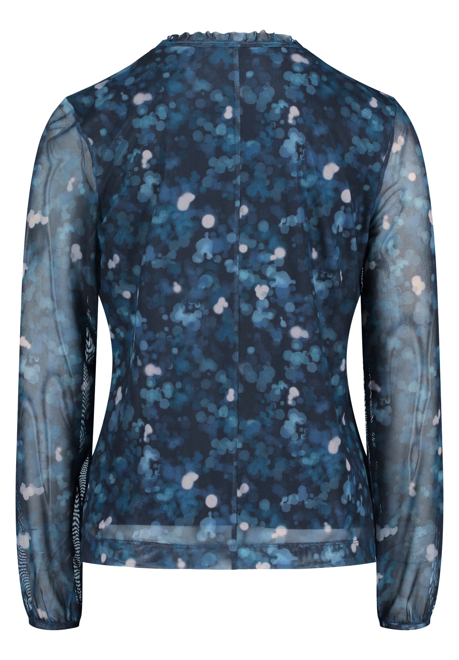 Thumbnail - Betty&Co Kurzarmshirt "Betty & Co Blusenshirt mit gekräuseltem Ausschnitt", (1 tlg.), Druck