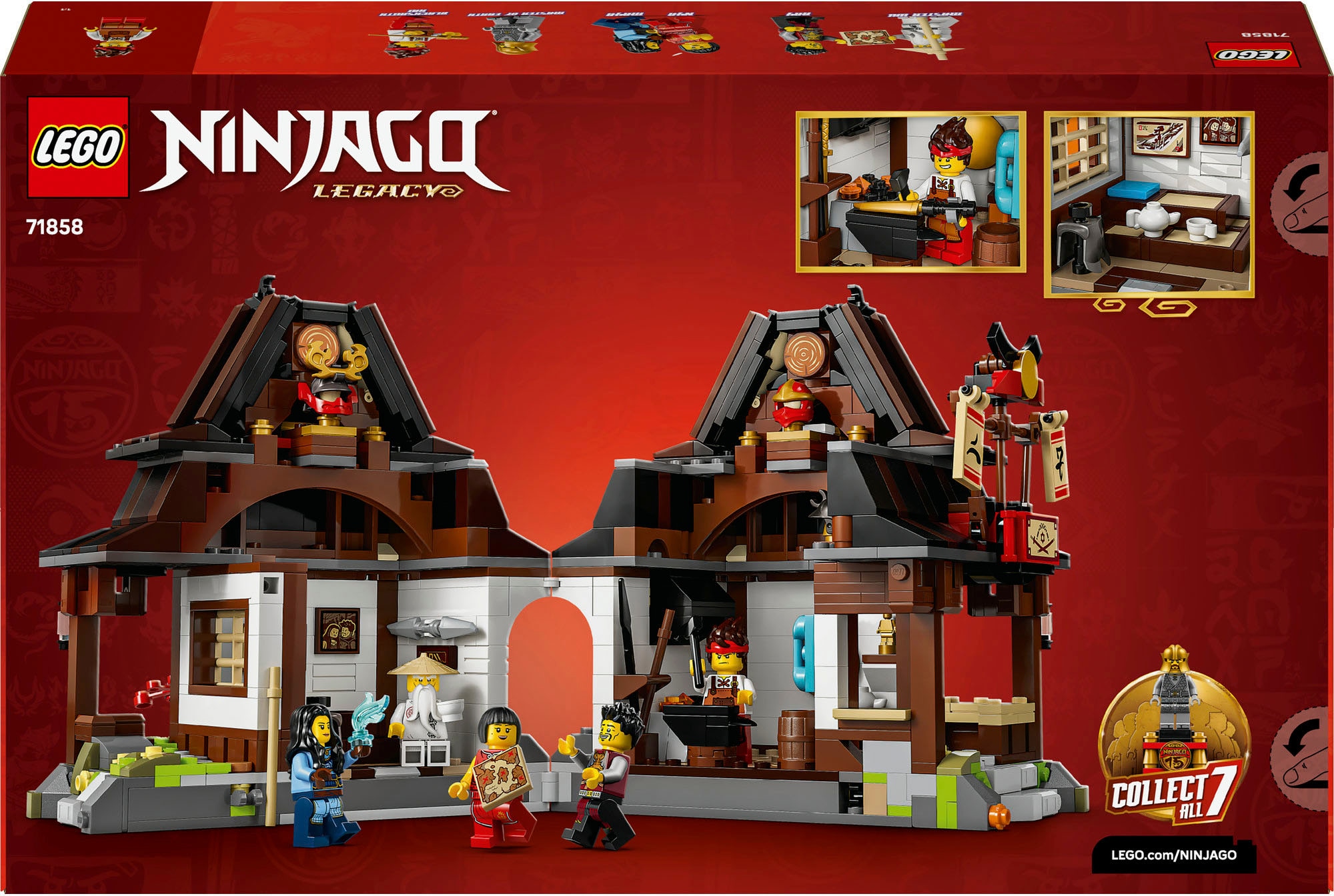 LEGO® Konstruktionsspielsteine »15-jähriges Jubiläum der Vier-Waffen-Schmiede (71858), LEGO Ninjago« Made in Europe