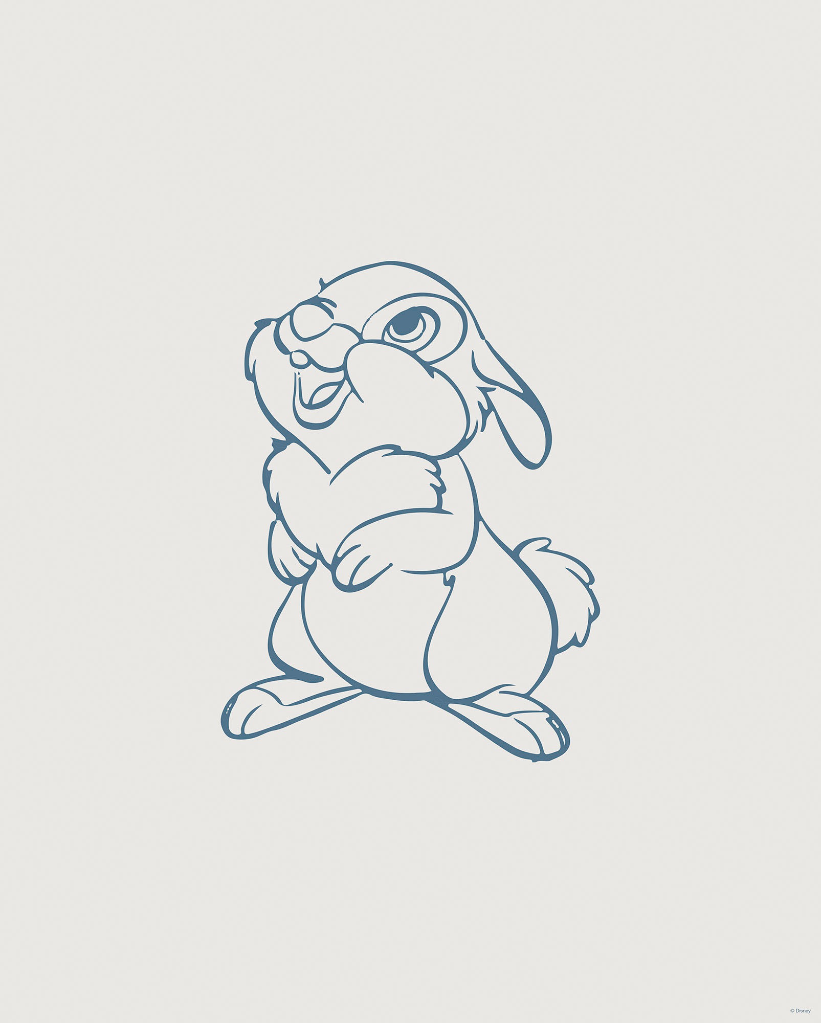 Komar Bild "Hey Thumper" Natur 1 Stk. tlg. Wandbild zur Dekoration im Kinde günstig online kaufen