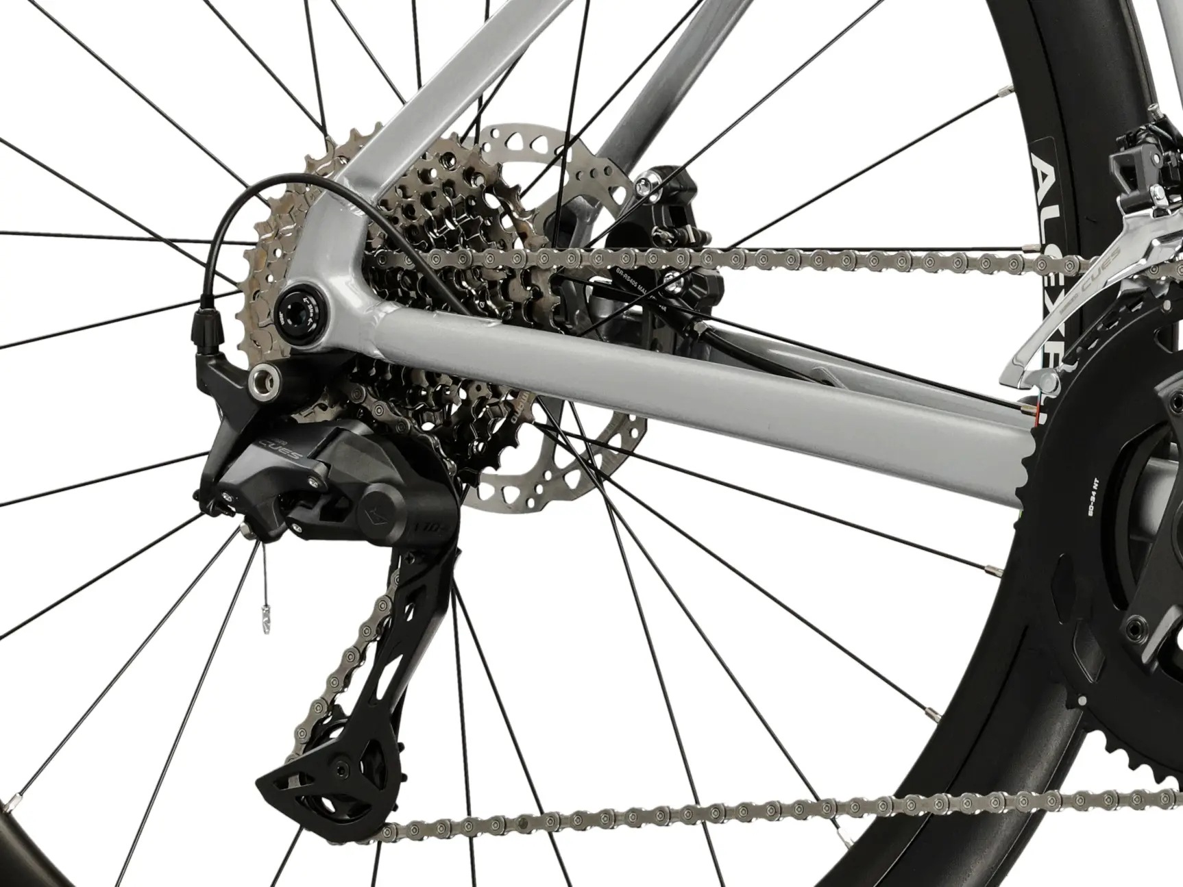 Kross Gravelbike »KROSS Gravelbike Alta 2.0 28" silver 20 Gänge Gabel aus Carbon 2026« 18 Gang Shimano CUES U3020 Schaltwerk Kettenschaltung Carbon aus Gabel