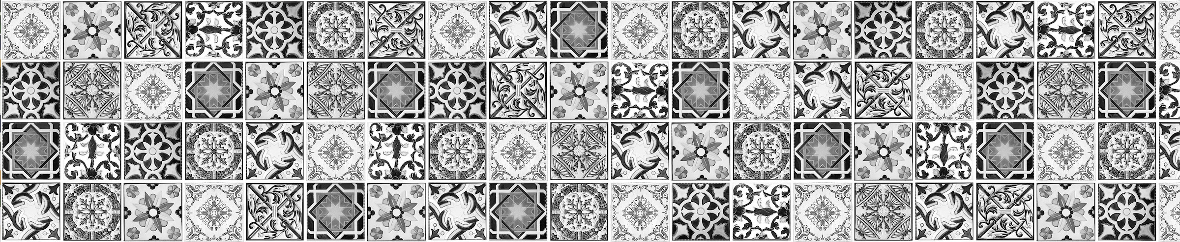 EXPRESS KÜCHEN Küchenrückwand "Retro 1", B/H: 280cm x 55,9cm, grau, Spritzschutzwände