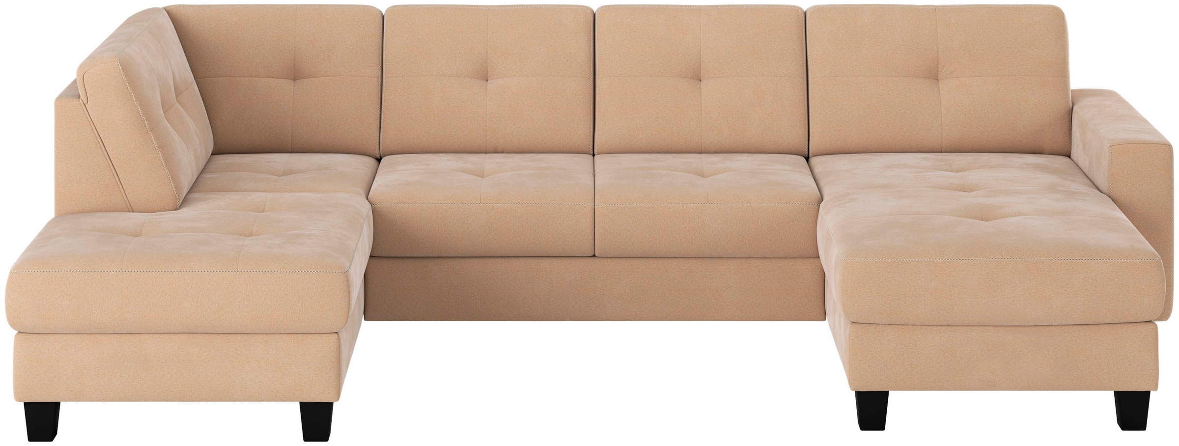 Places of Style Wohnlandschaft "Varese", Kreuznaht in beige günstig online kaufen