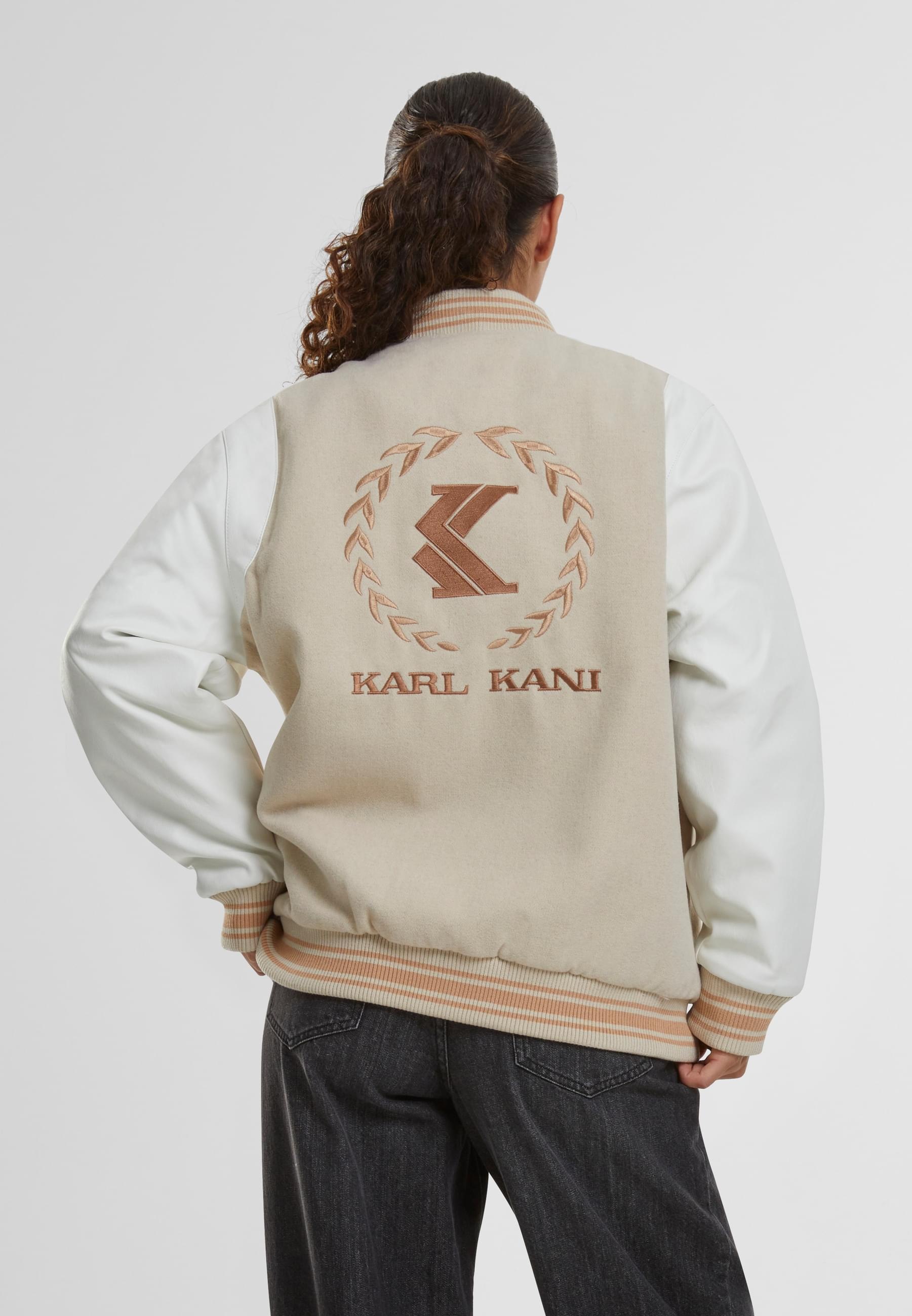 Karl Kani Collegejacke »Karl Kani Damen KW223-069-2 Retro Emblem Block College Jacket«, (1 St.), ohne Kapuze